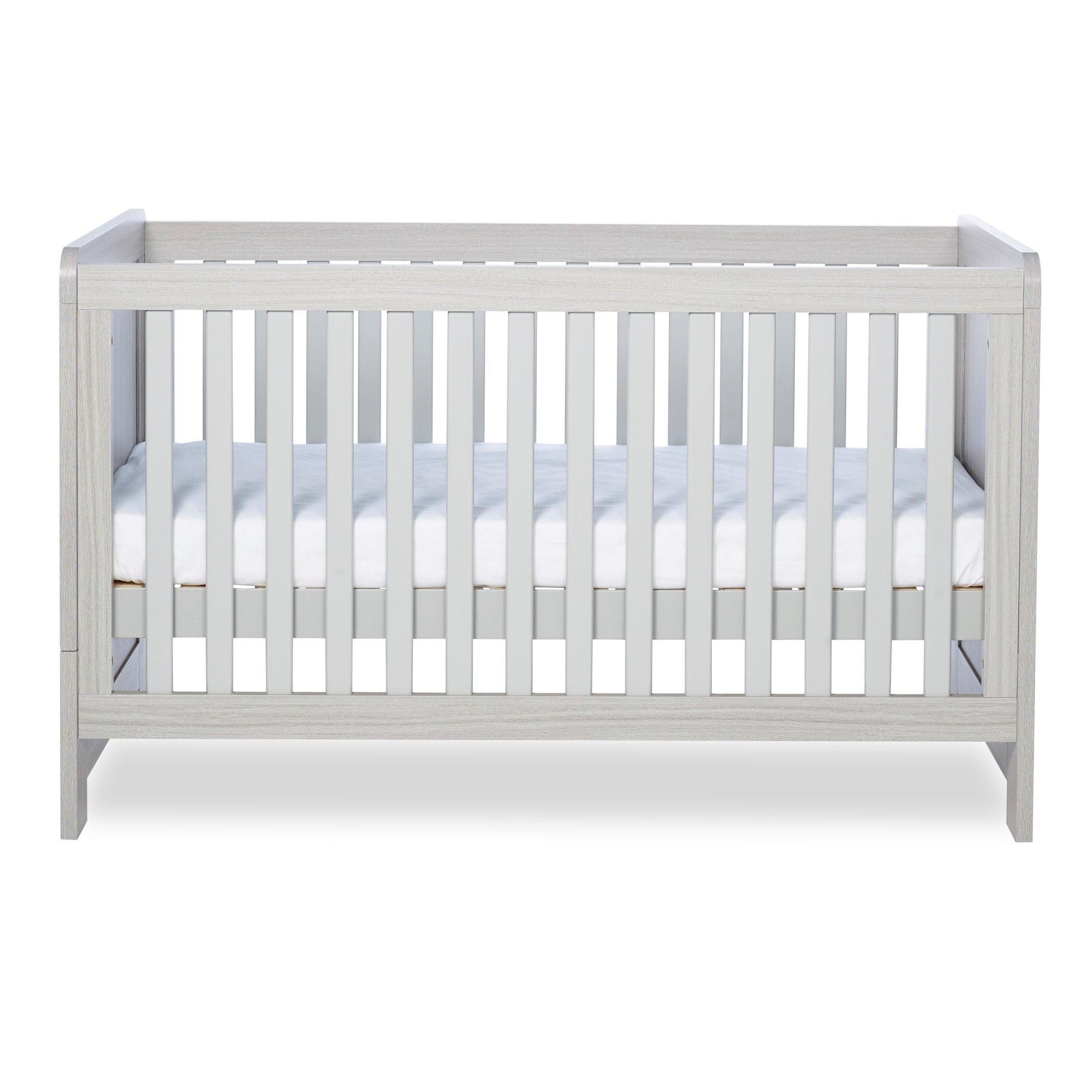 Ash Grey - Ickle Bubba - Pembrey Cot Bed and Premium Sprung Mattress - 5