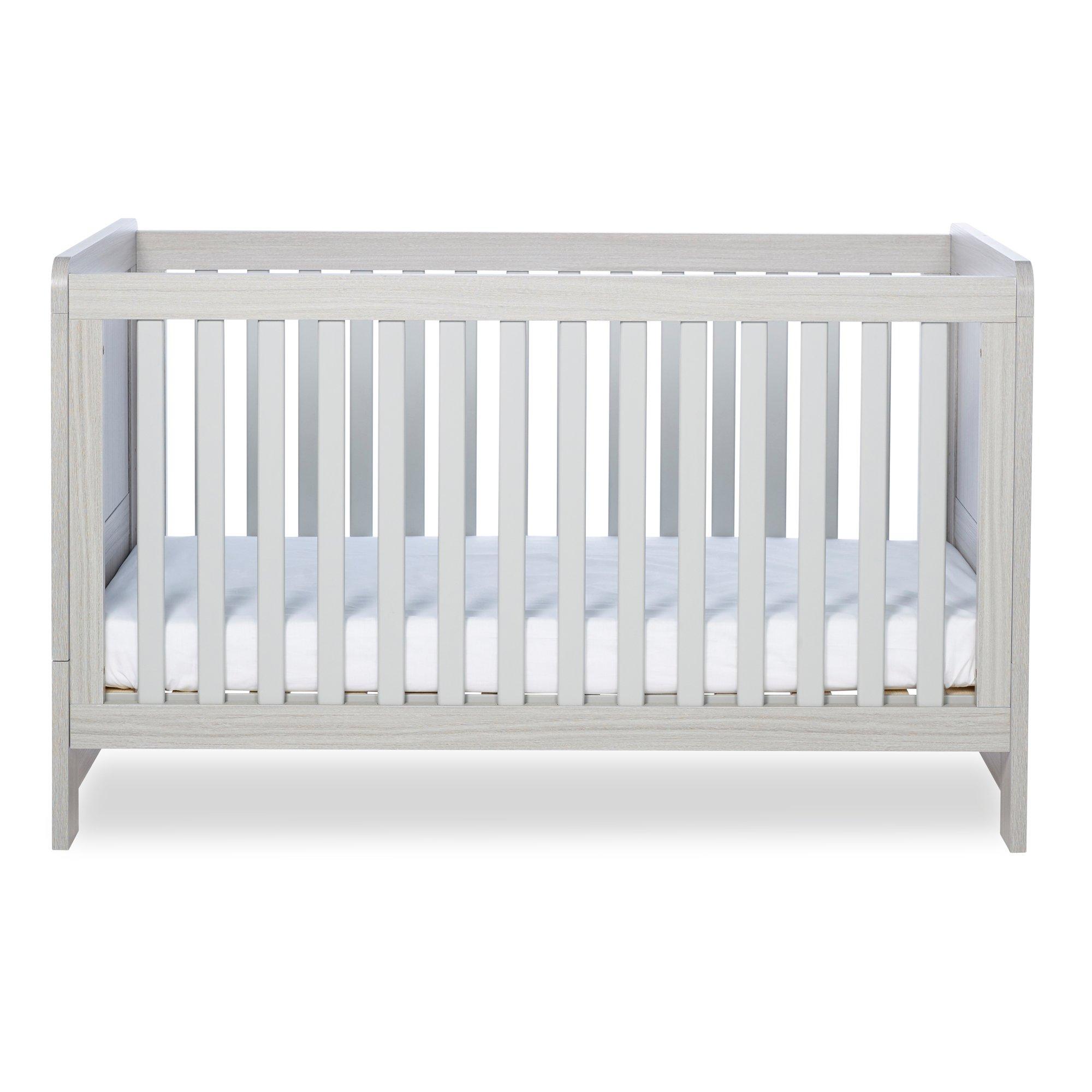 Ash Grey - Ickle Bubba - Pembrey Cot Bed and Premium Sprung Mattress - 6