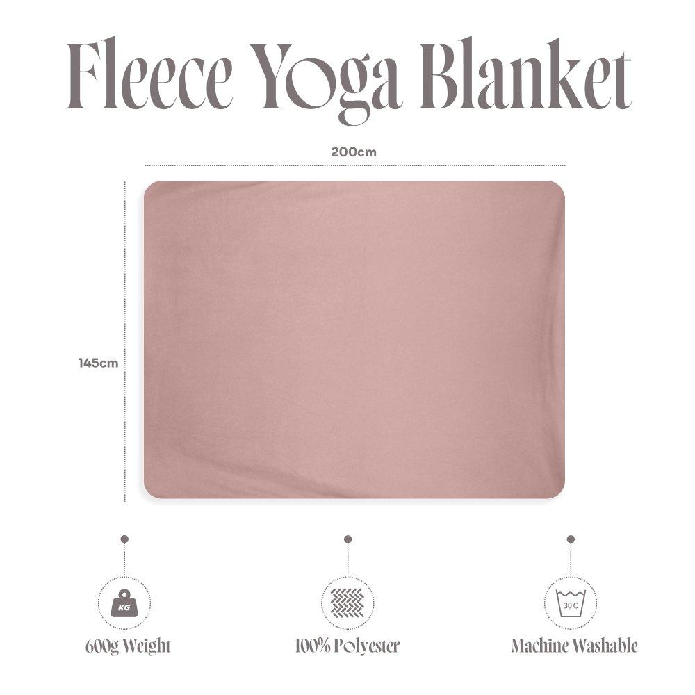Blush - Myga - Myga Fleece Yoga Blanket - 5