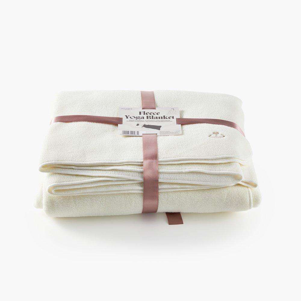 Cream - Myga - Myga Fleece Yoga Blanket - 2