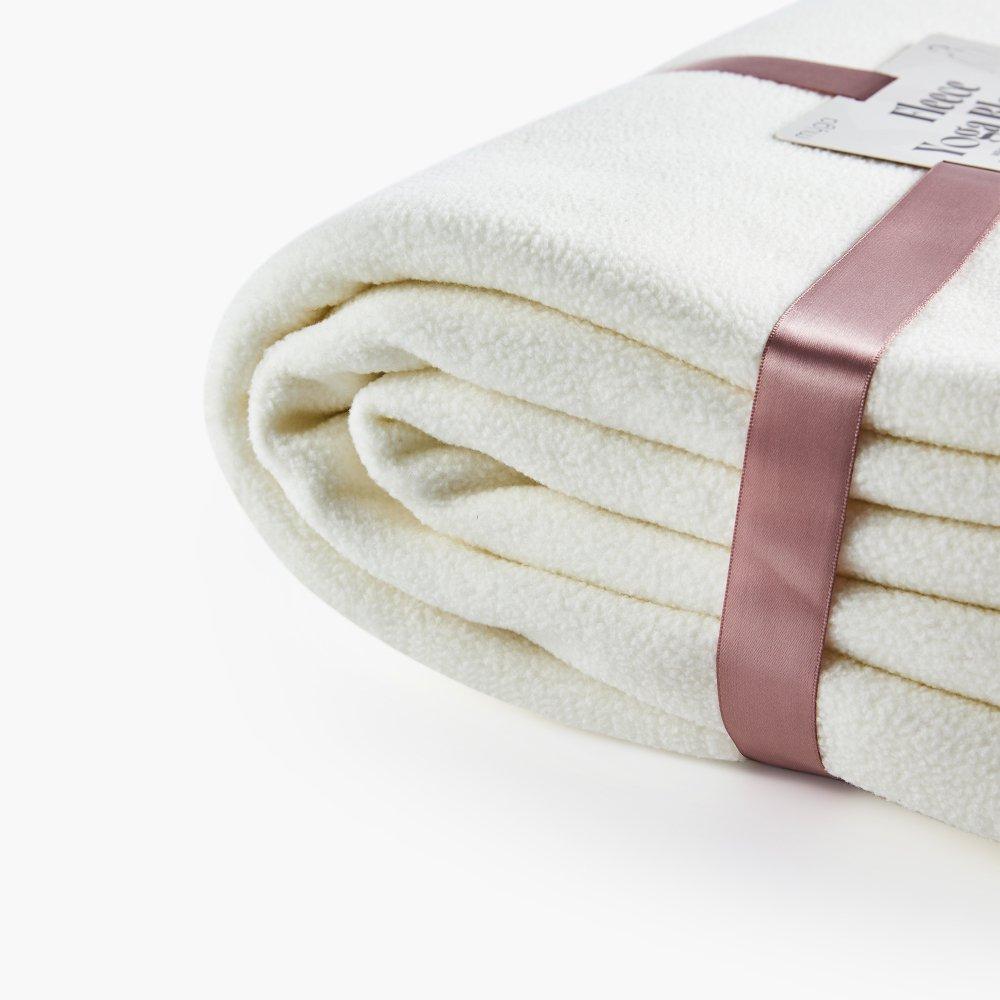 Cream - Myga - Myga Fleece Yoga Blanket - 4
