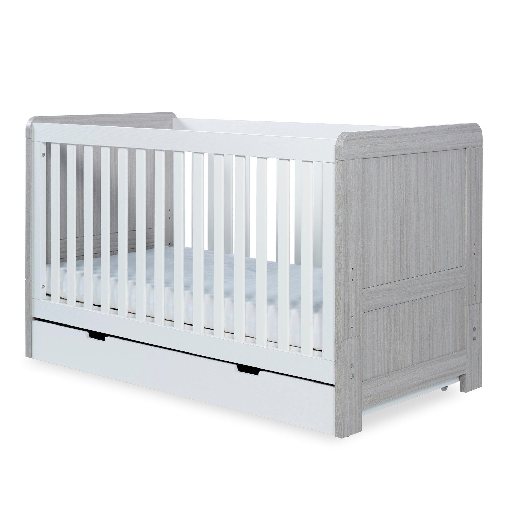 Pembrey Cot Bed Under Drawer&All Seasons Mattress