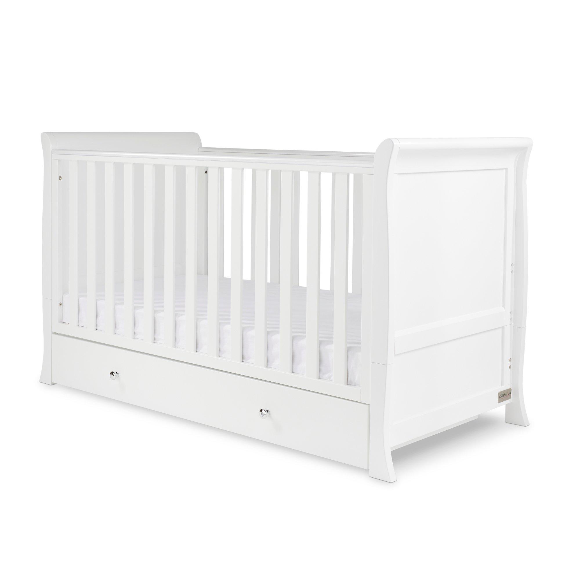 White - Ickle Bubba - Snowdon Classic Cot Bed & Premium Sprung Mattress - 1