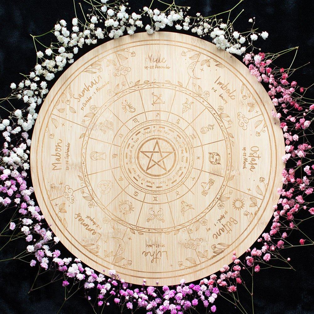 Something Different  Wheel Of The Year Serving Board - Brown