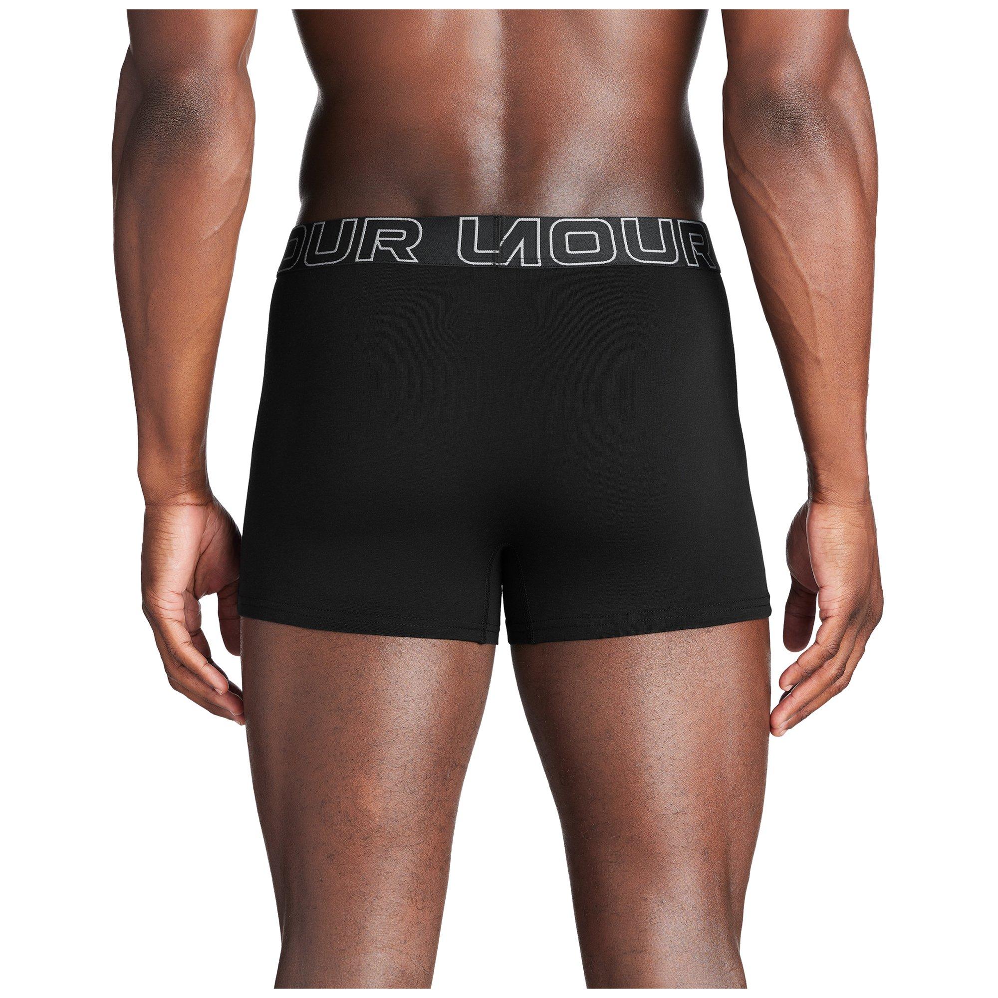 Black - Under Armour - Performance Cotton 3In 3Pk - 3