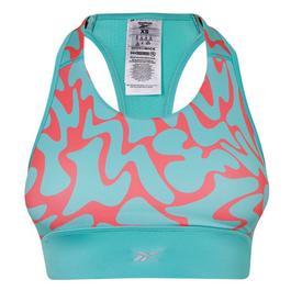 Reebok Running Printed Sports Bra Womens High Impact