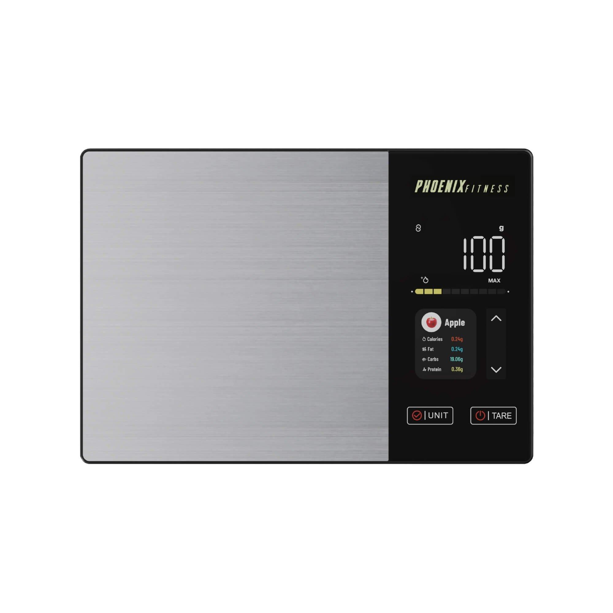 Black - Phoenix Fitness - Smart Food Scale Bluetooth - 1