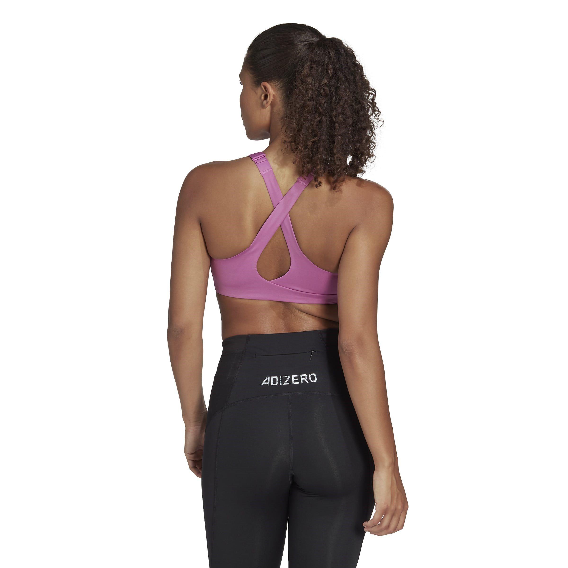 Sepuli/Black - adidas - Fastimpact Luxe Run High Impact Sports Bra Womens - 4