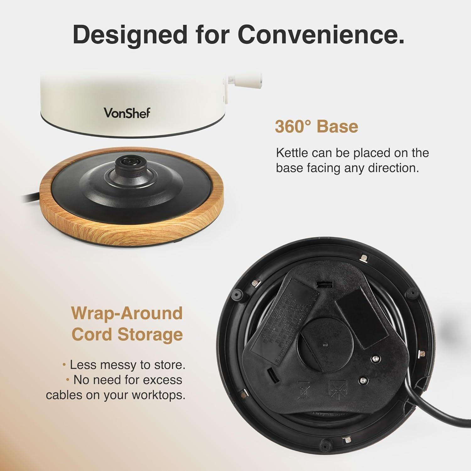 Cream - VonShef - VonShef - Fika  2 Slice Kettle & Toaster Set - 8