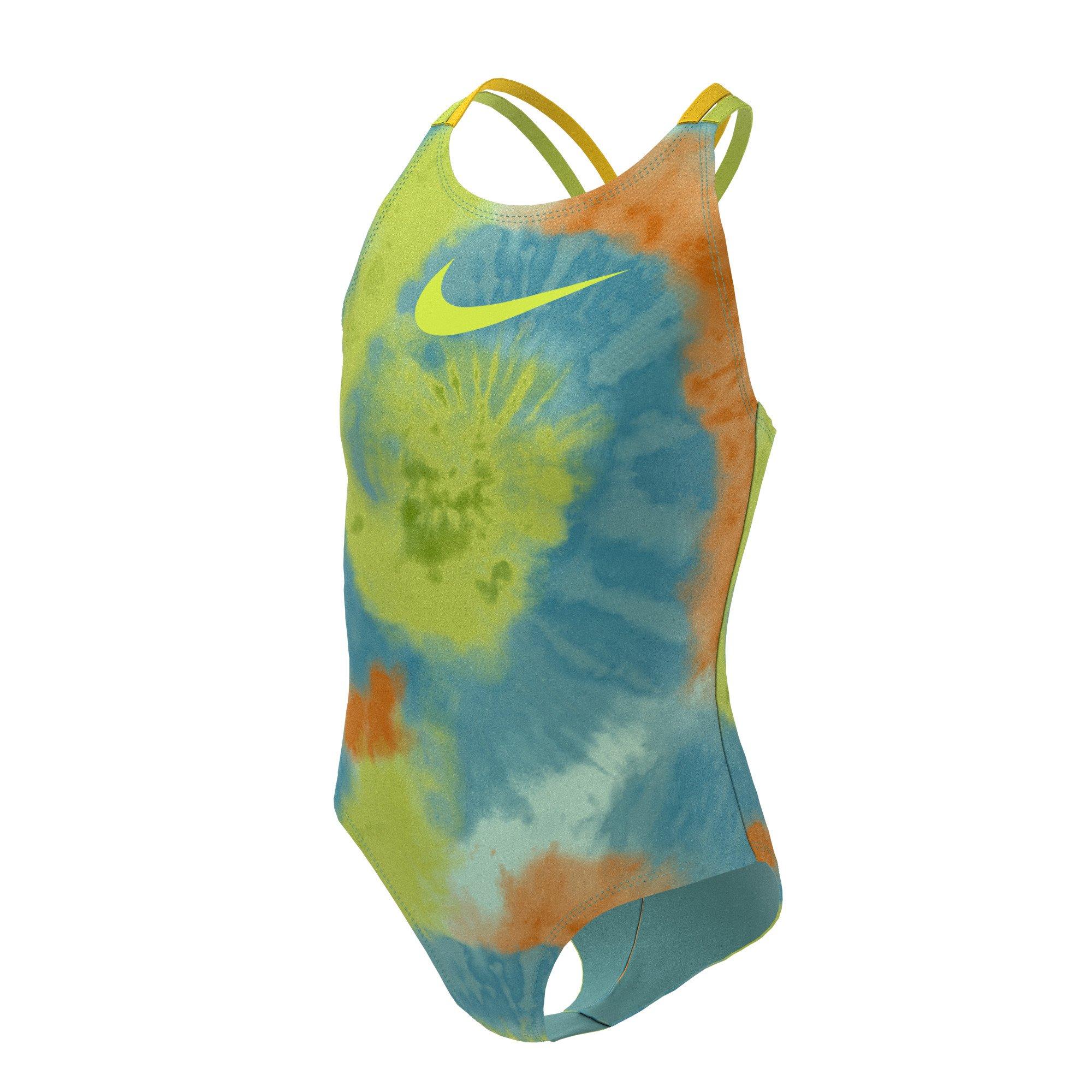 Oprana tirkizna - Nike - Tie Dye Spiderback One Piece Swimsuit Girls - 1