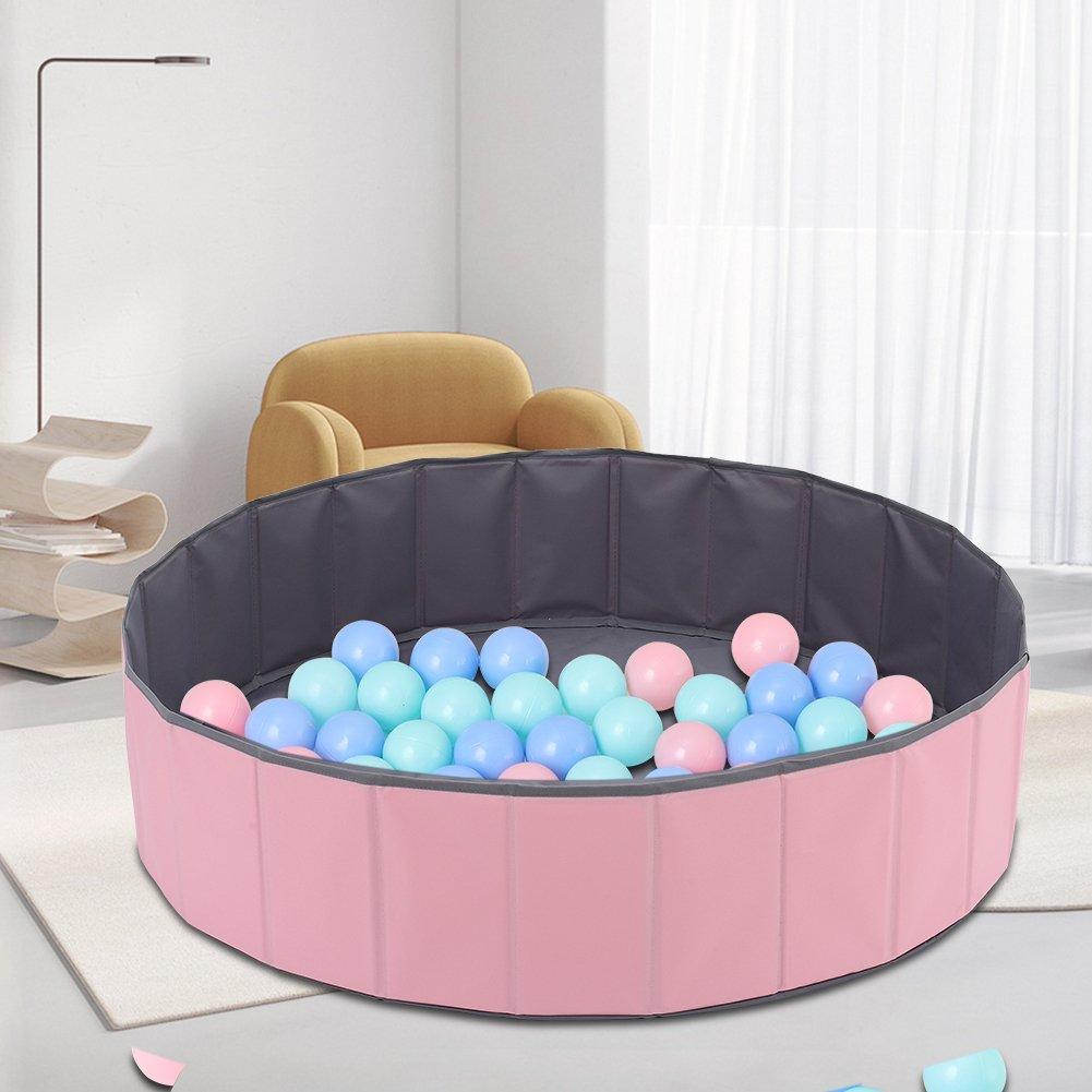 Pink - KIDKID - Foldable Kids Ball Pool - 80cm Diameter - 2