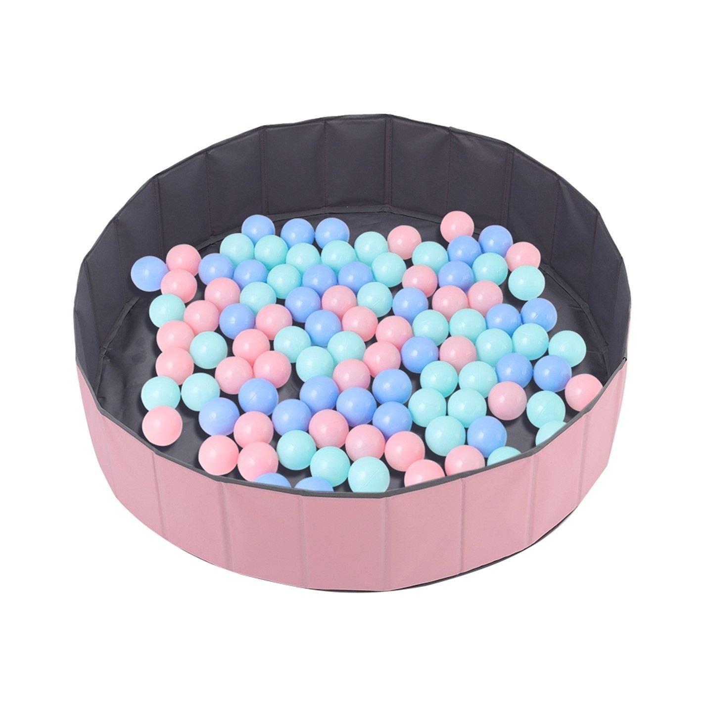 Pink - KIDKID - Foldable Kids Ball Pool - 80cm Diameter - 3
