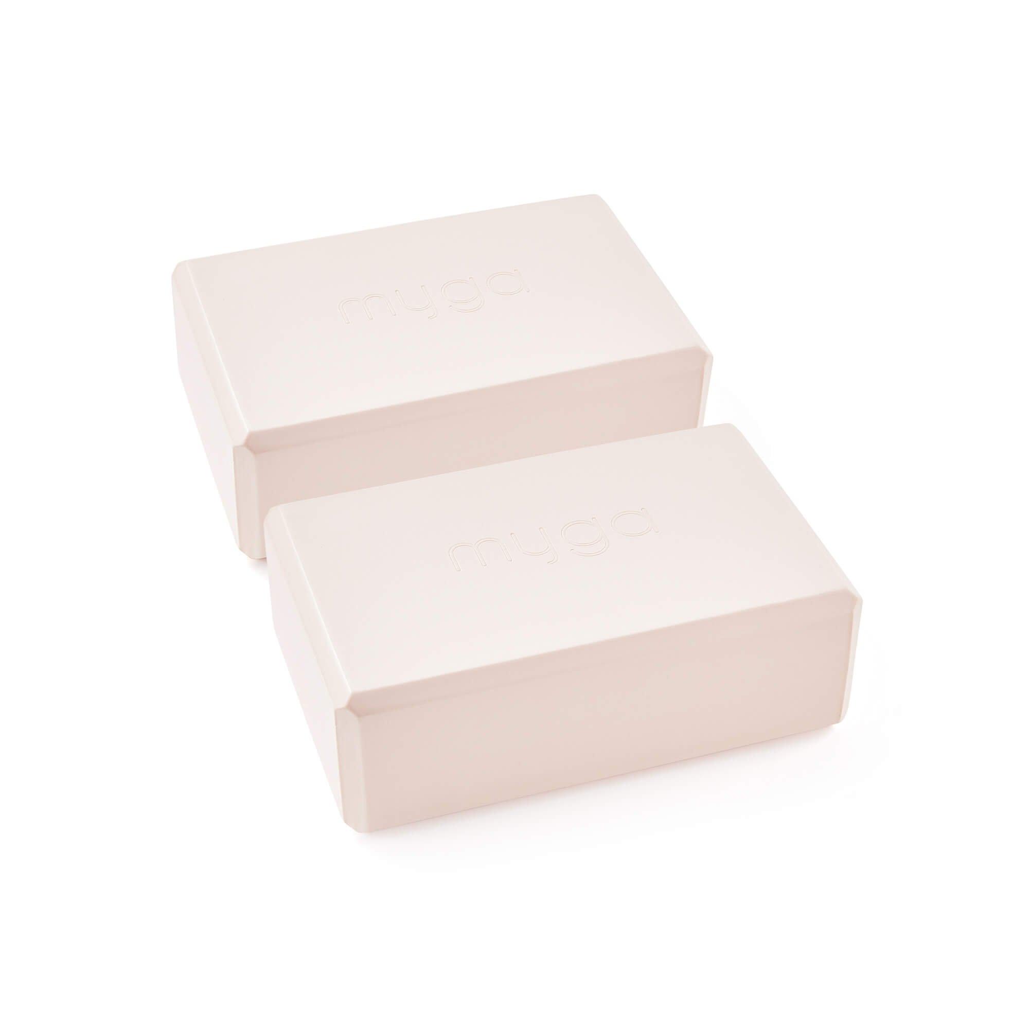 Blush - Myga - Pair of Yoga Blocks & Strap - 2