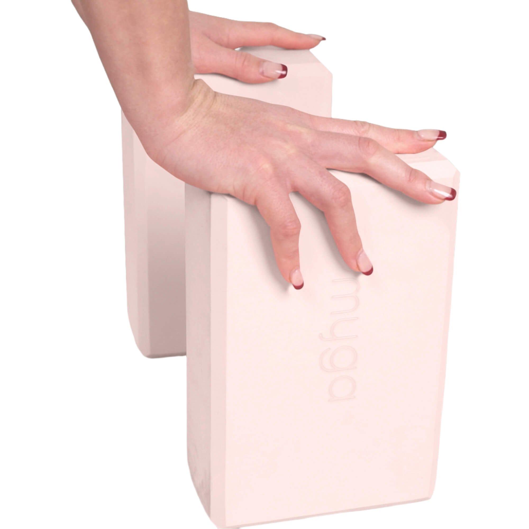 Blush - Myga - Pair of Yoga Blocks & Strap - 3
