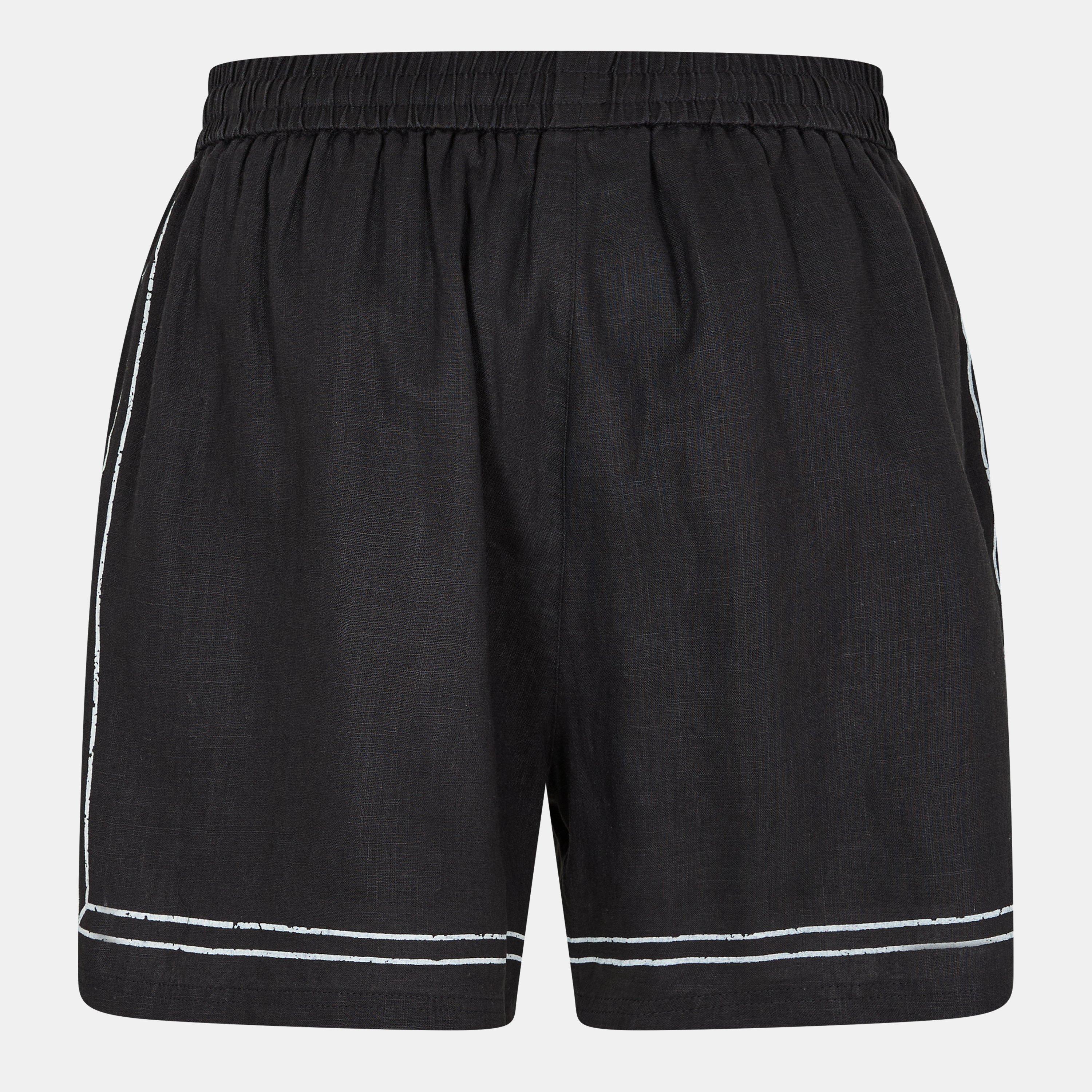 Jet Black - Represent - Men's Rep Border Woven Shorts - 2