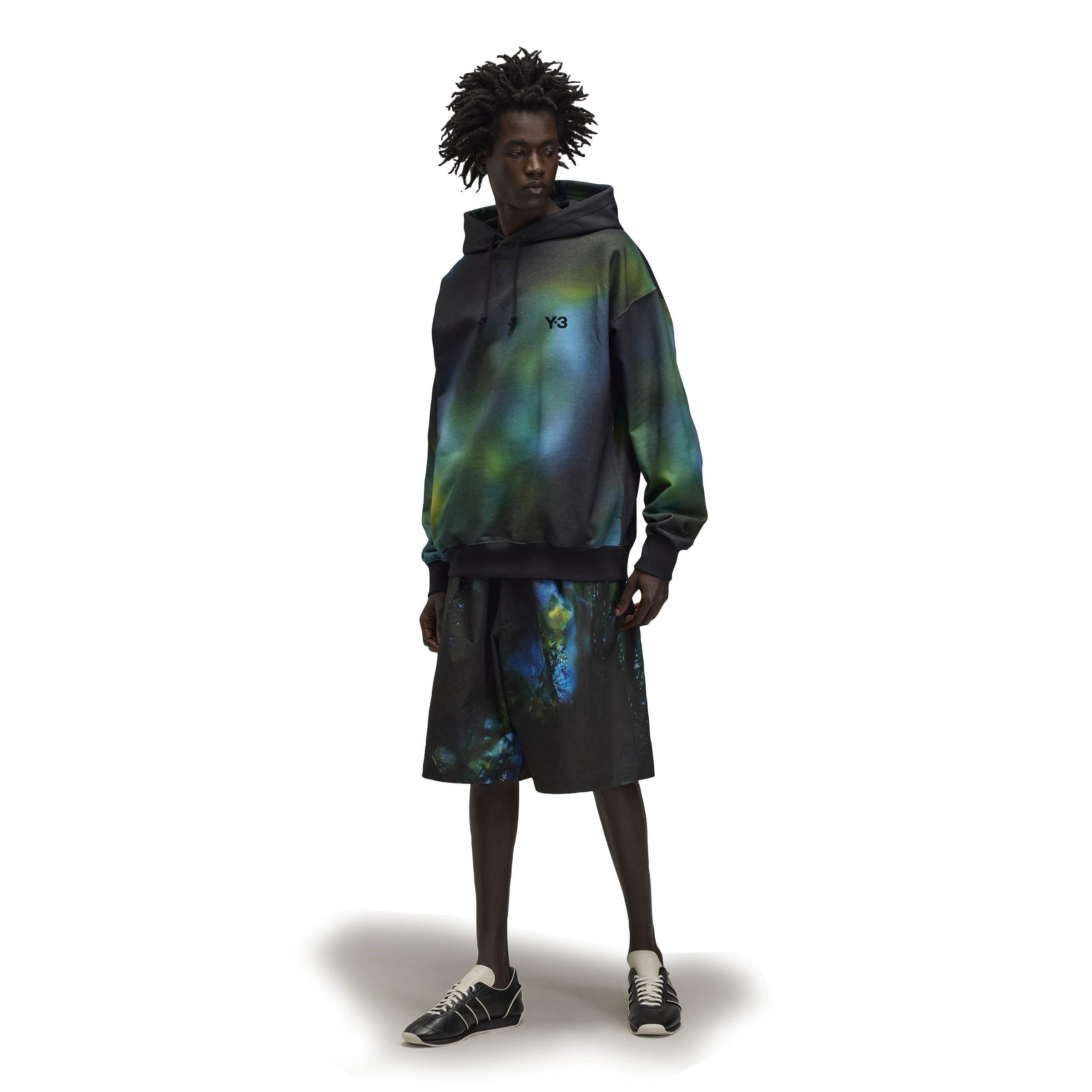 Multicolor - Y3 - Men's All Over Print Rip Stop Tracksuit Shorts - 3