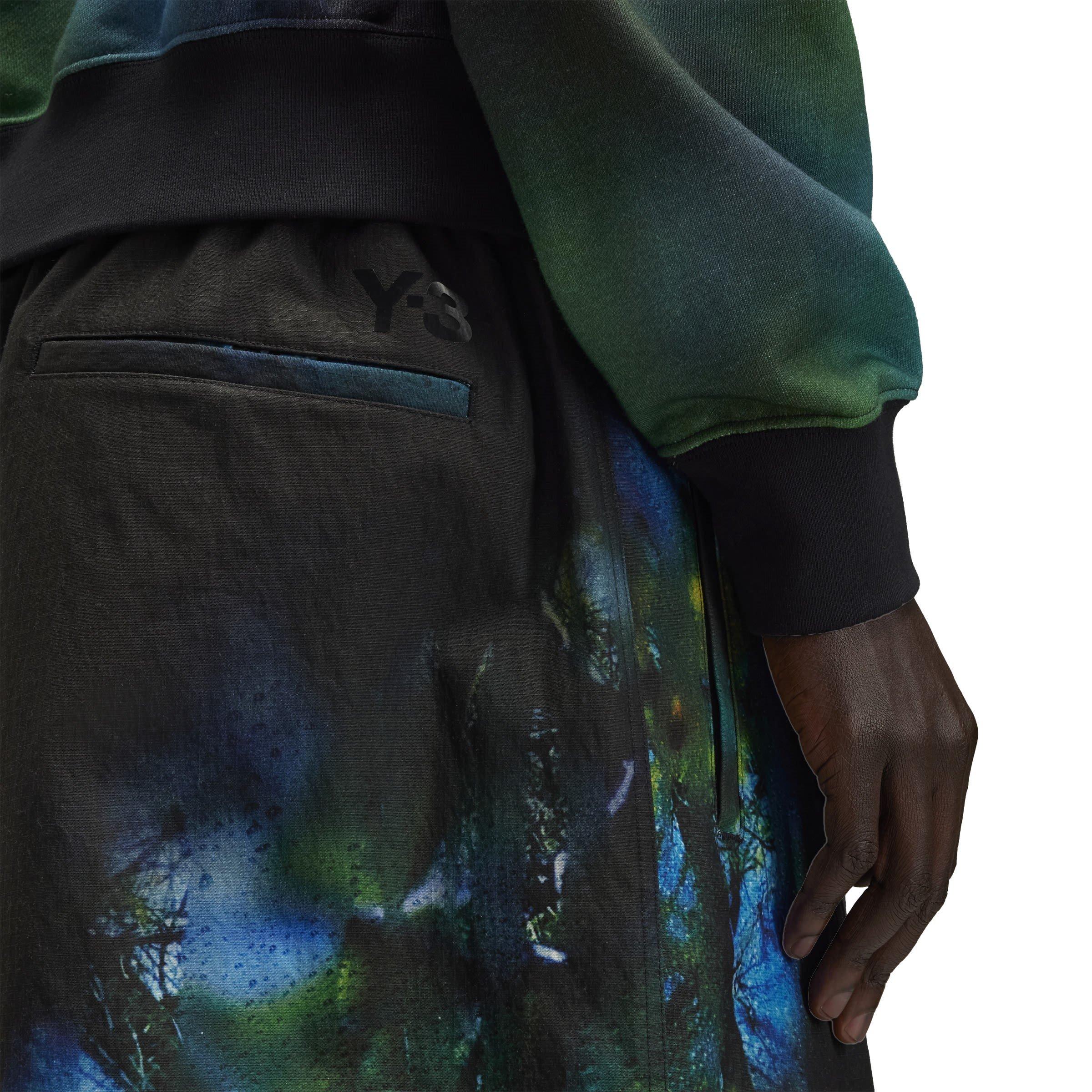 Multicolor - Y3 - Men's All Over Print Rip Stop Tracksuit Shorts - 5