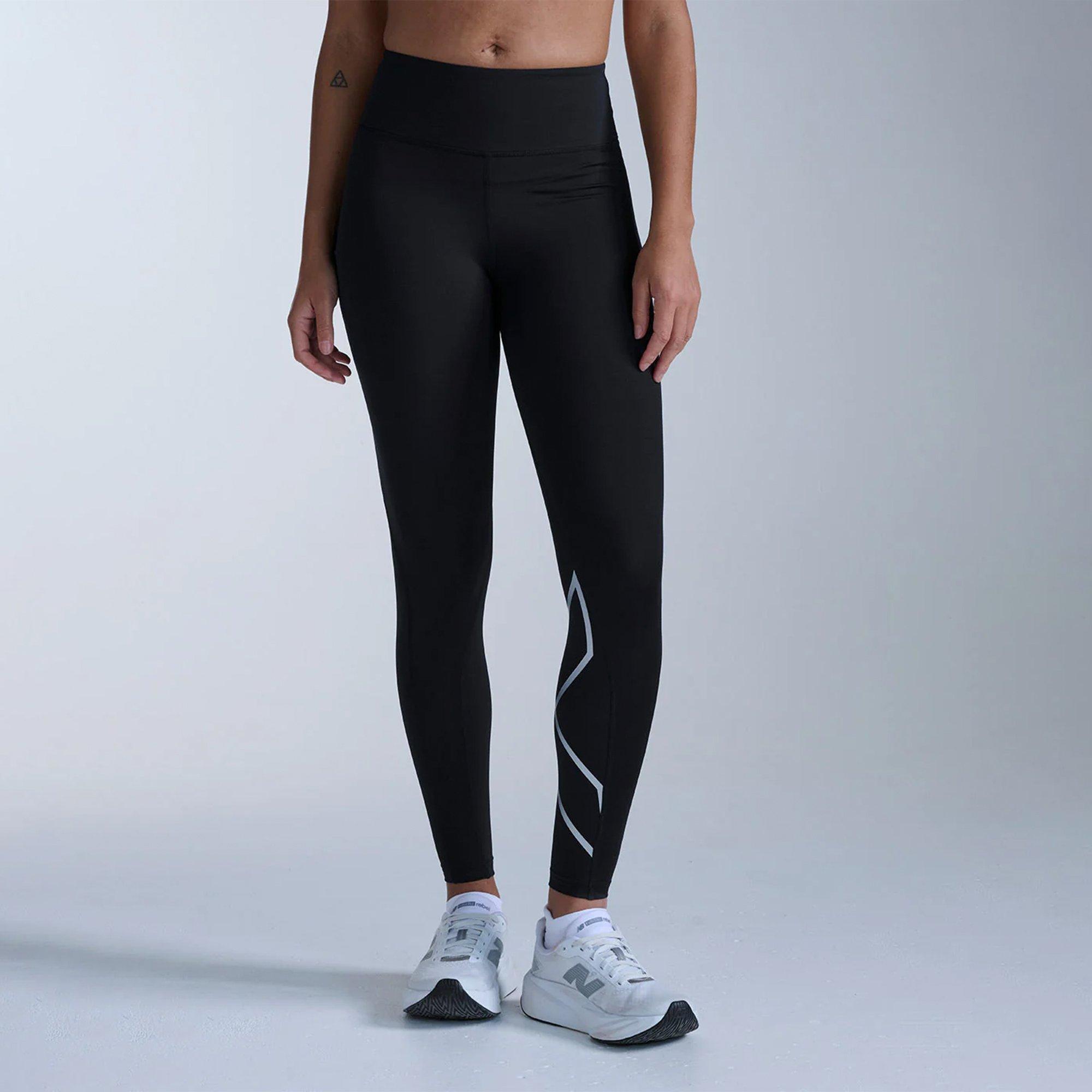 Black/Silver - 2XU - Women's Baselayer Leggings - 1