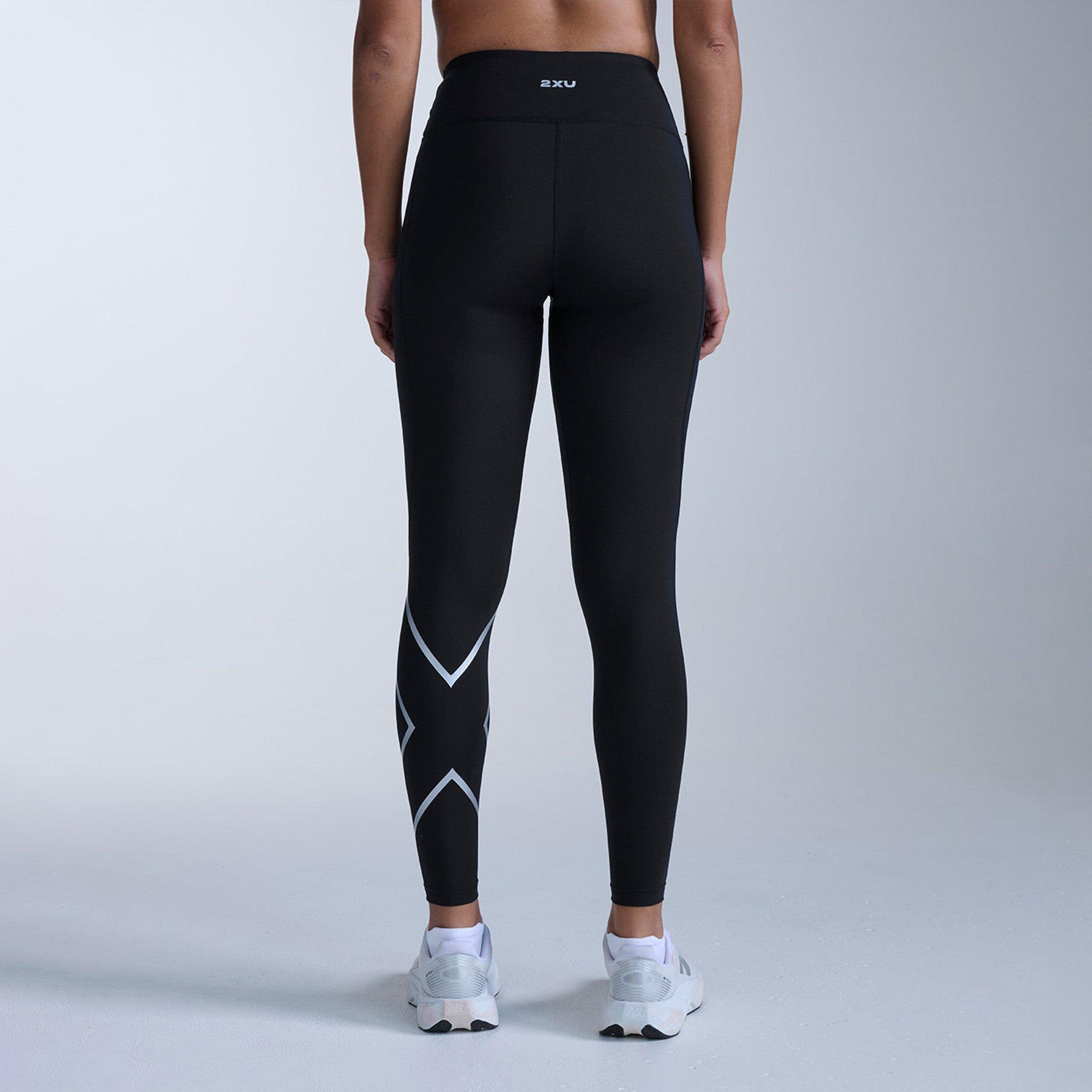 Black/Silver - 2XU - Women's Baselayer Leggings - 2