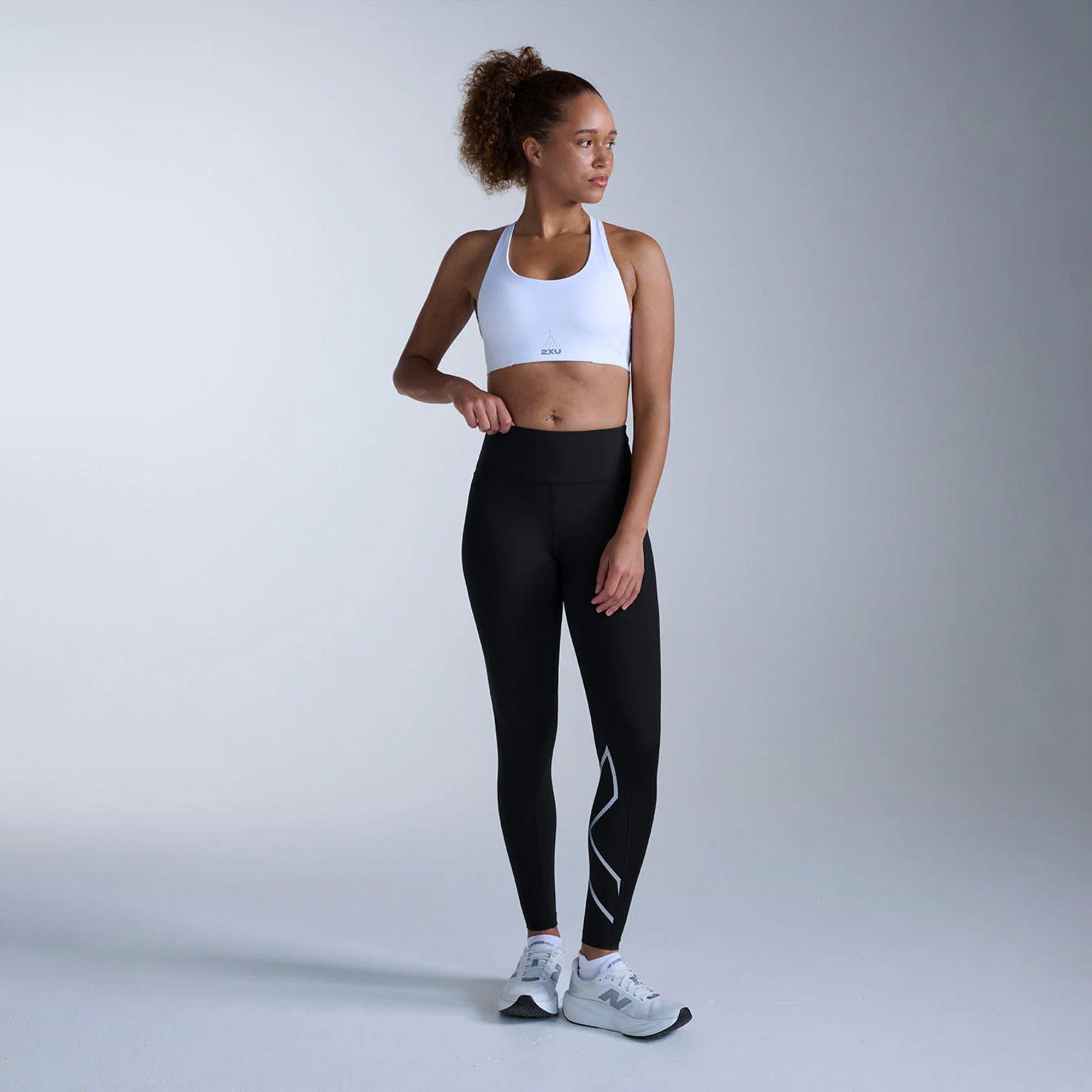 Black/Silver - 2XU - Women's Baselayer Leggings - 3