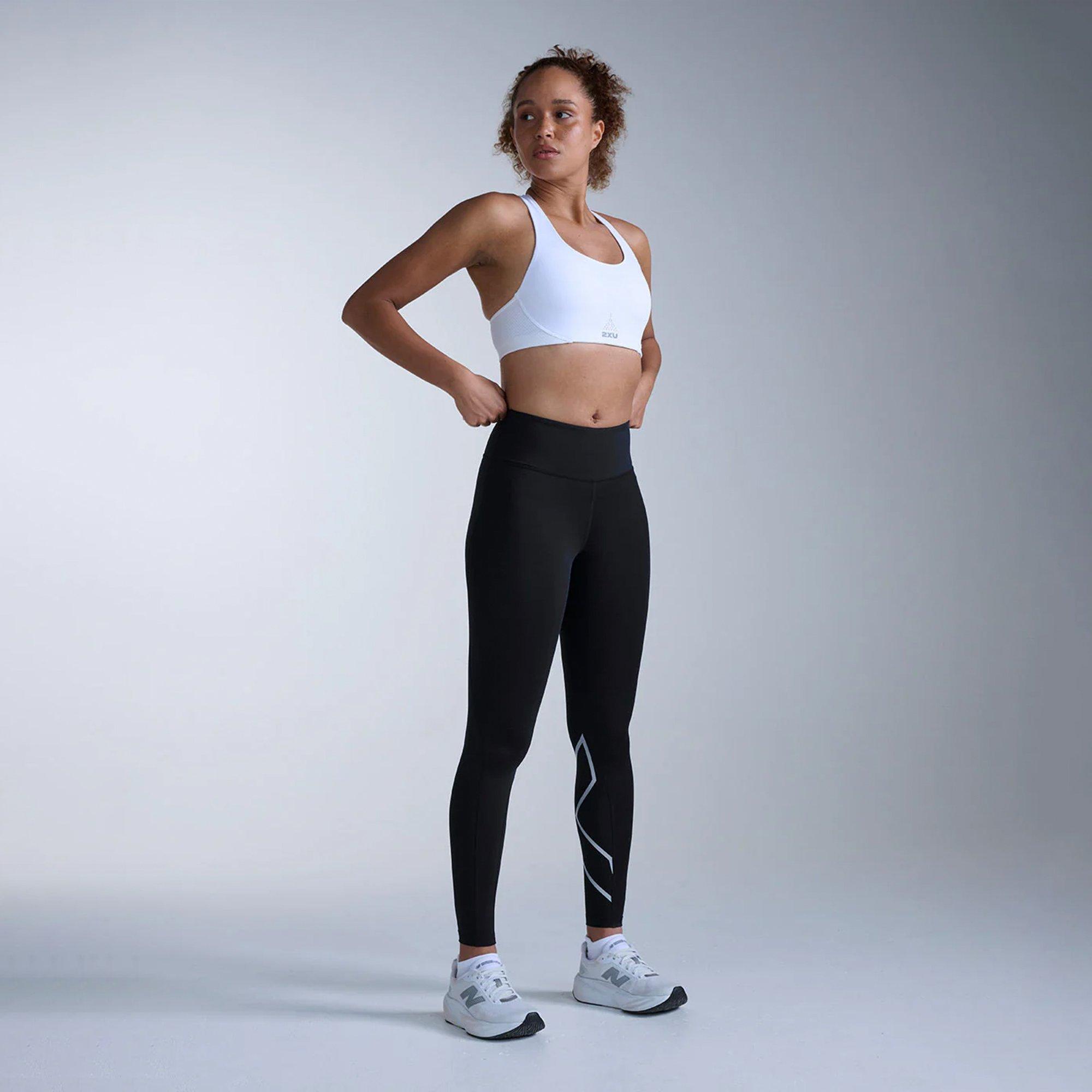 Black/Silver - 2XU - Women's Baselayer Leggings - 4