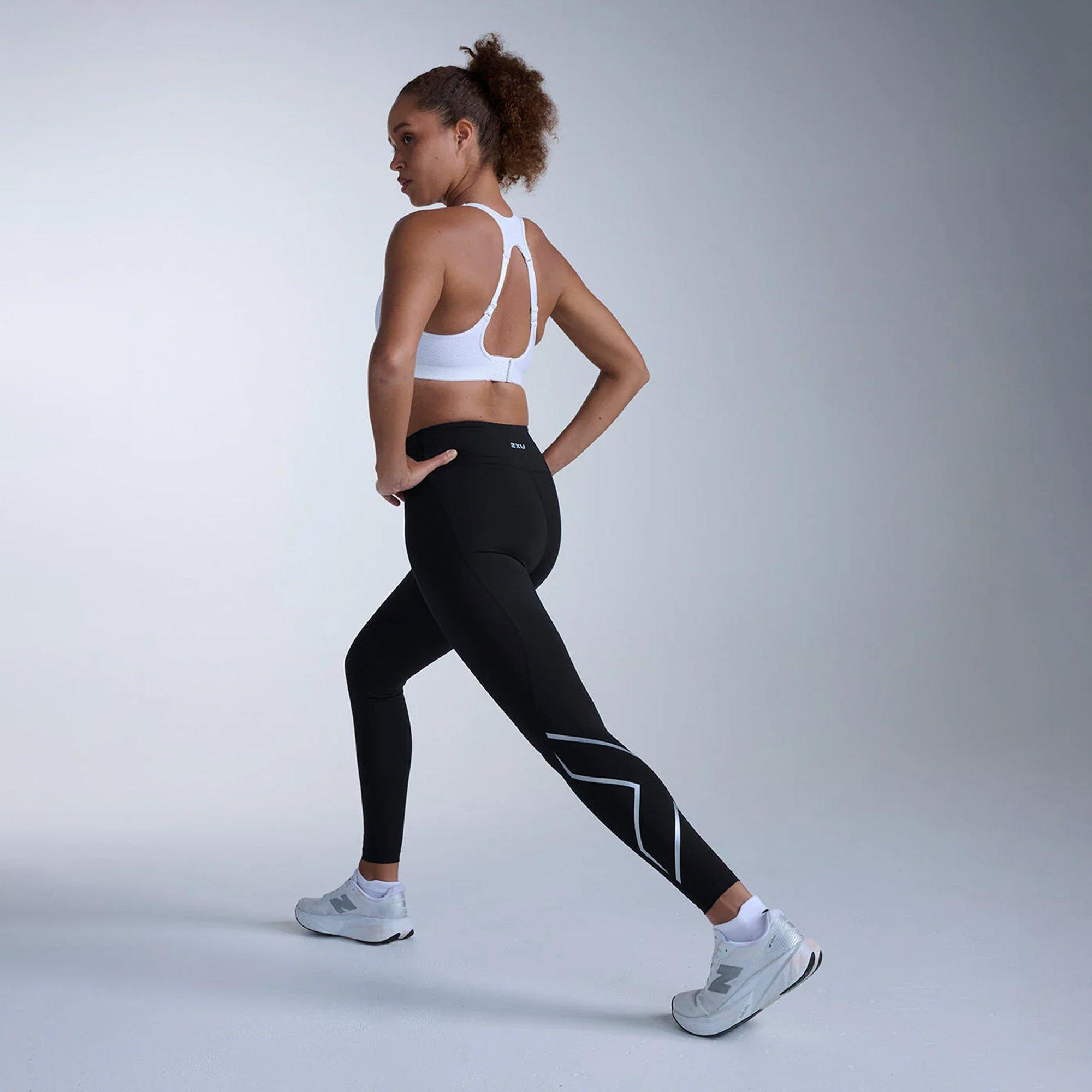 Black/Silver - 2XU - Women's Baselayer Leggings - 6