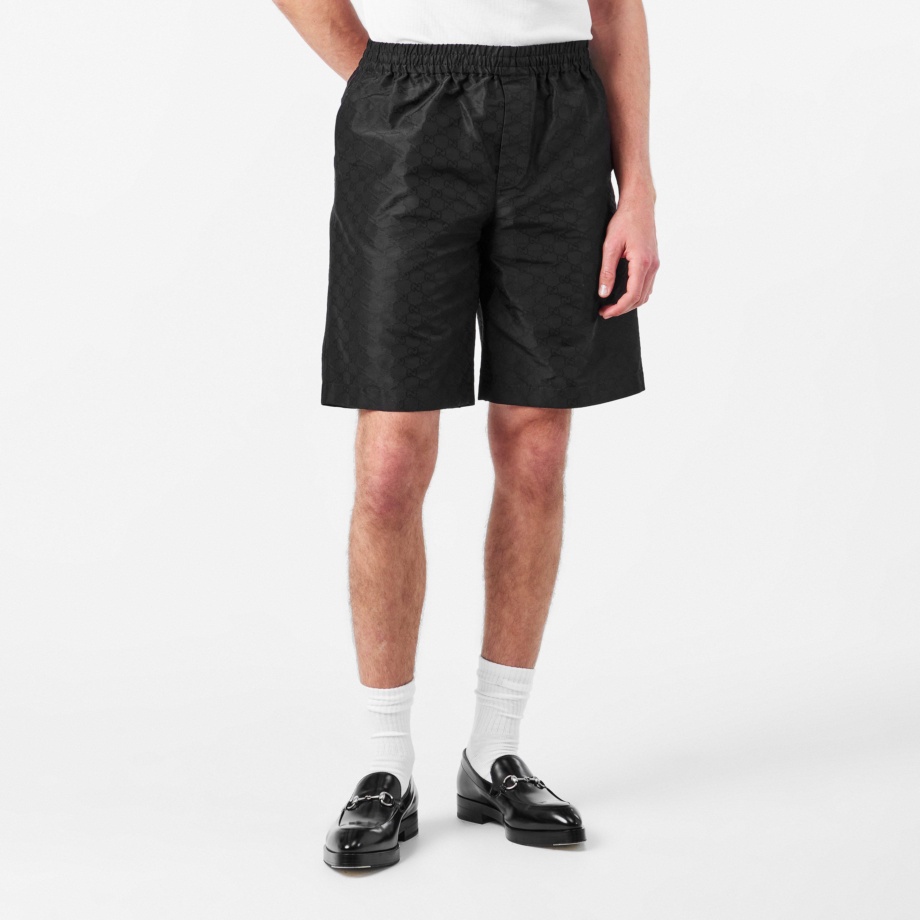 Black - Gucci - Silk GG Shorts - 3