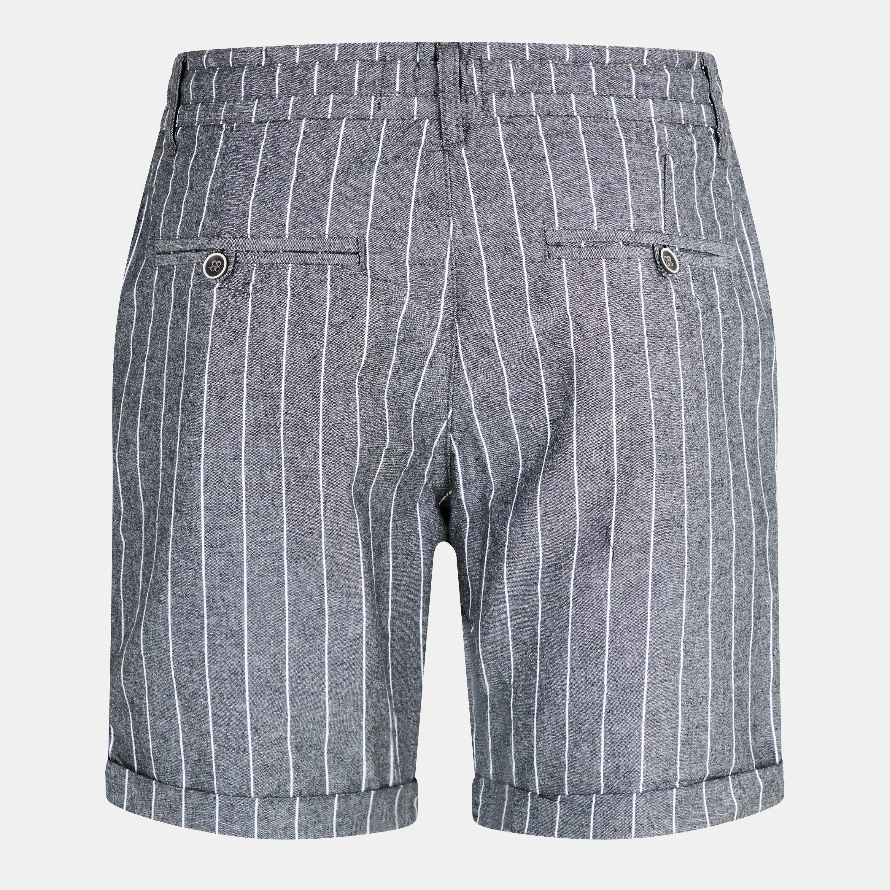 Dunkelgrau - Brave Soul - Pinstripe Short - 2
