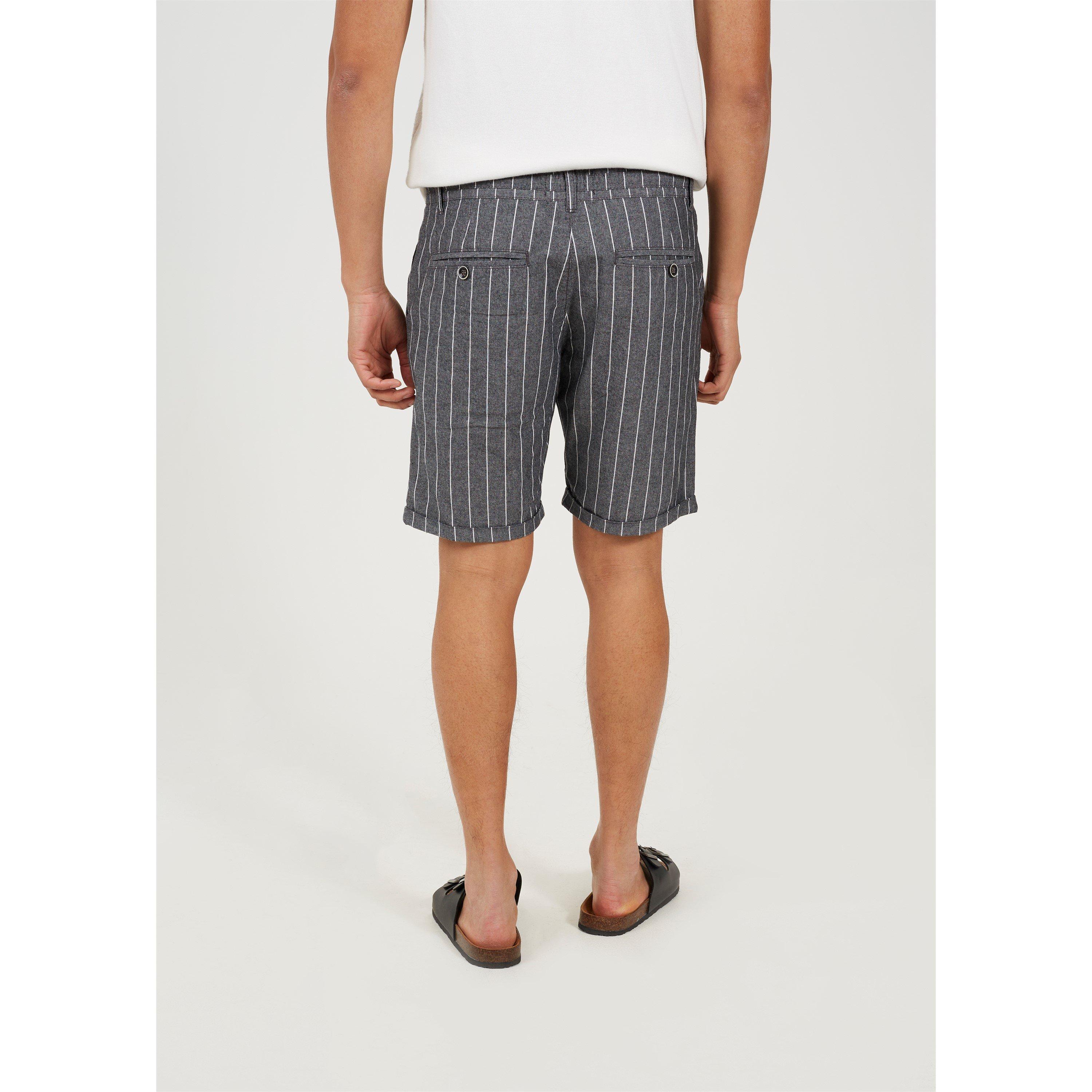 Dunkelgrau - Brave Soul - Pinstripe Short - 3