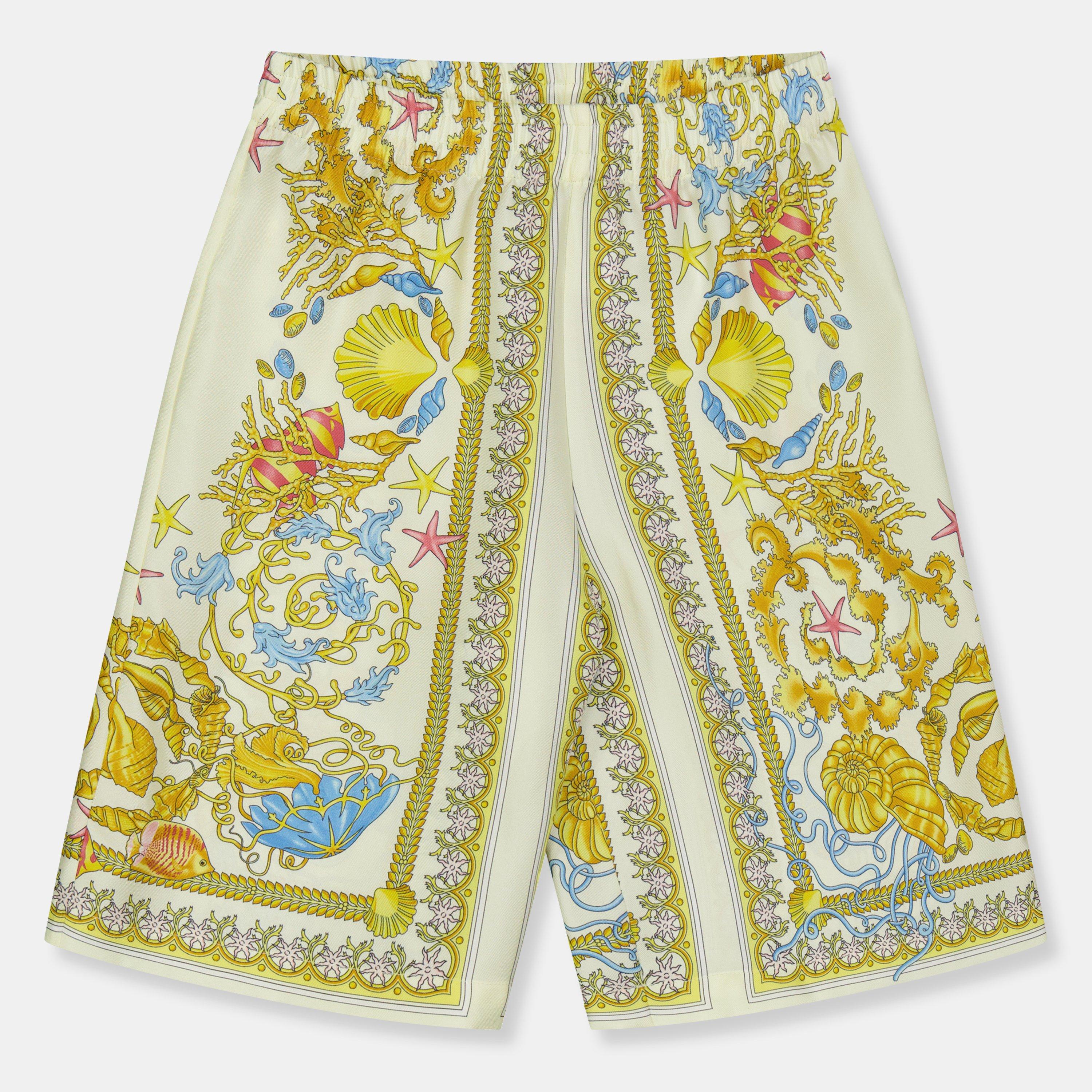 5K640 Multi - Versace - Kids' Print Woven Tracksuit Shorts - 1
