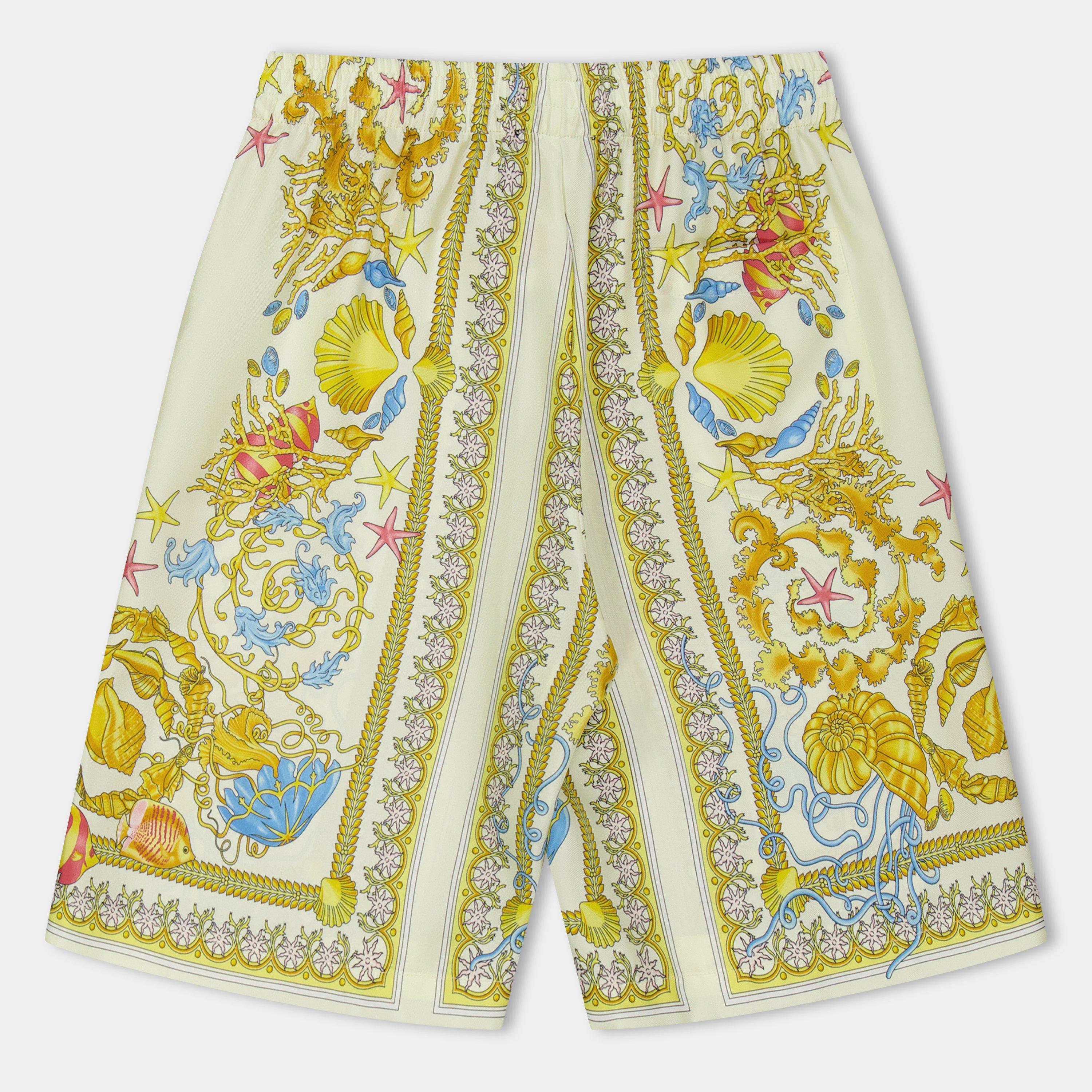 5K640 Multi - Versace - Kids' Print Woven Tracksuit Shorts - 2