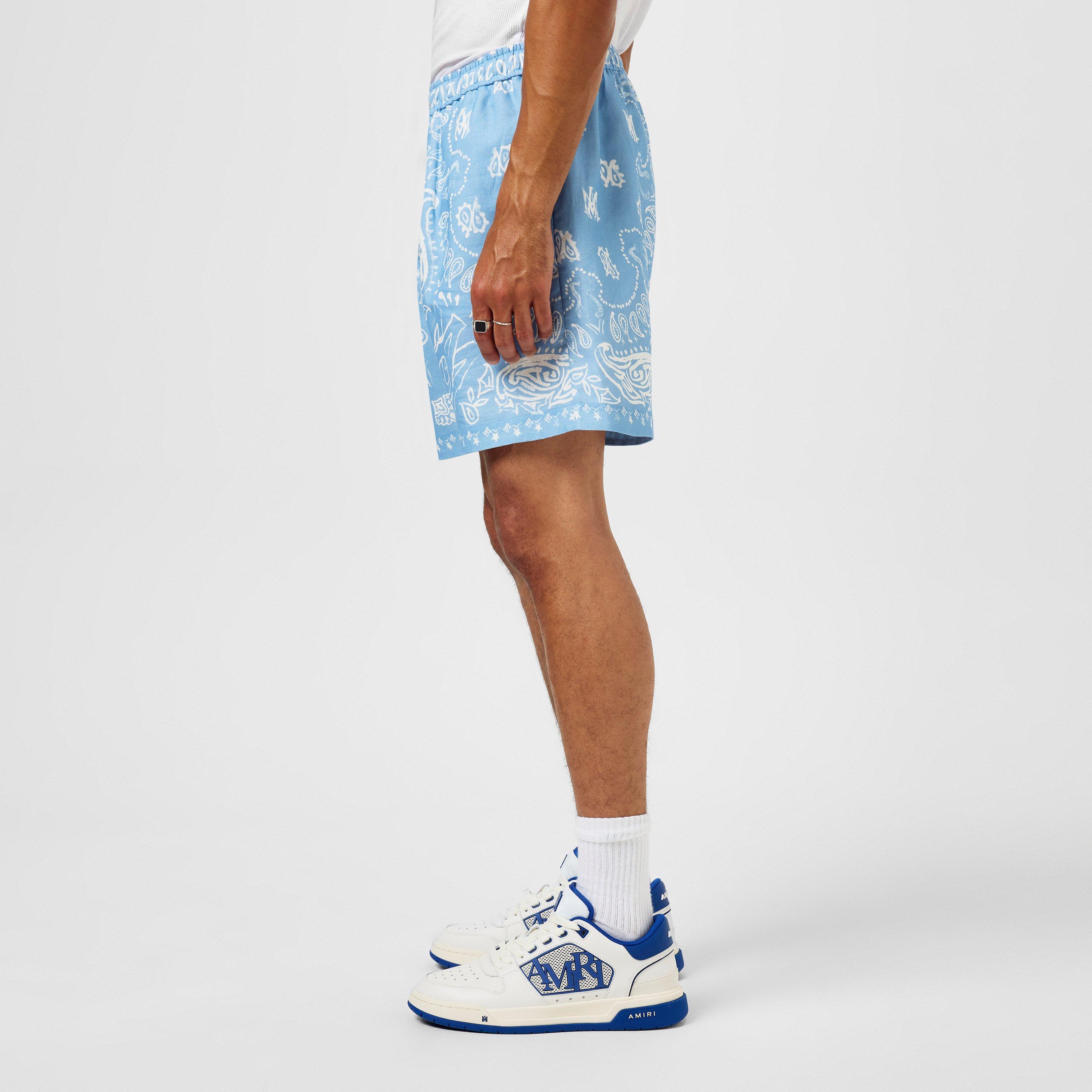 Cerulean - Amiri - Men's Bandana Woven Tracksuit Shorts - 2