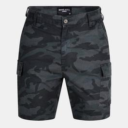 Brave Soul Print Cargo Short