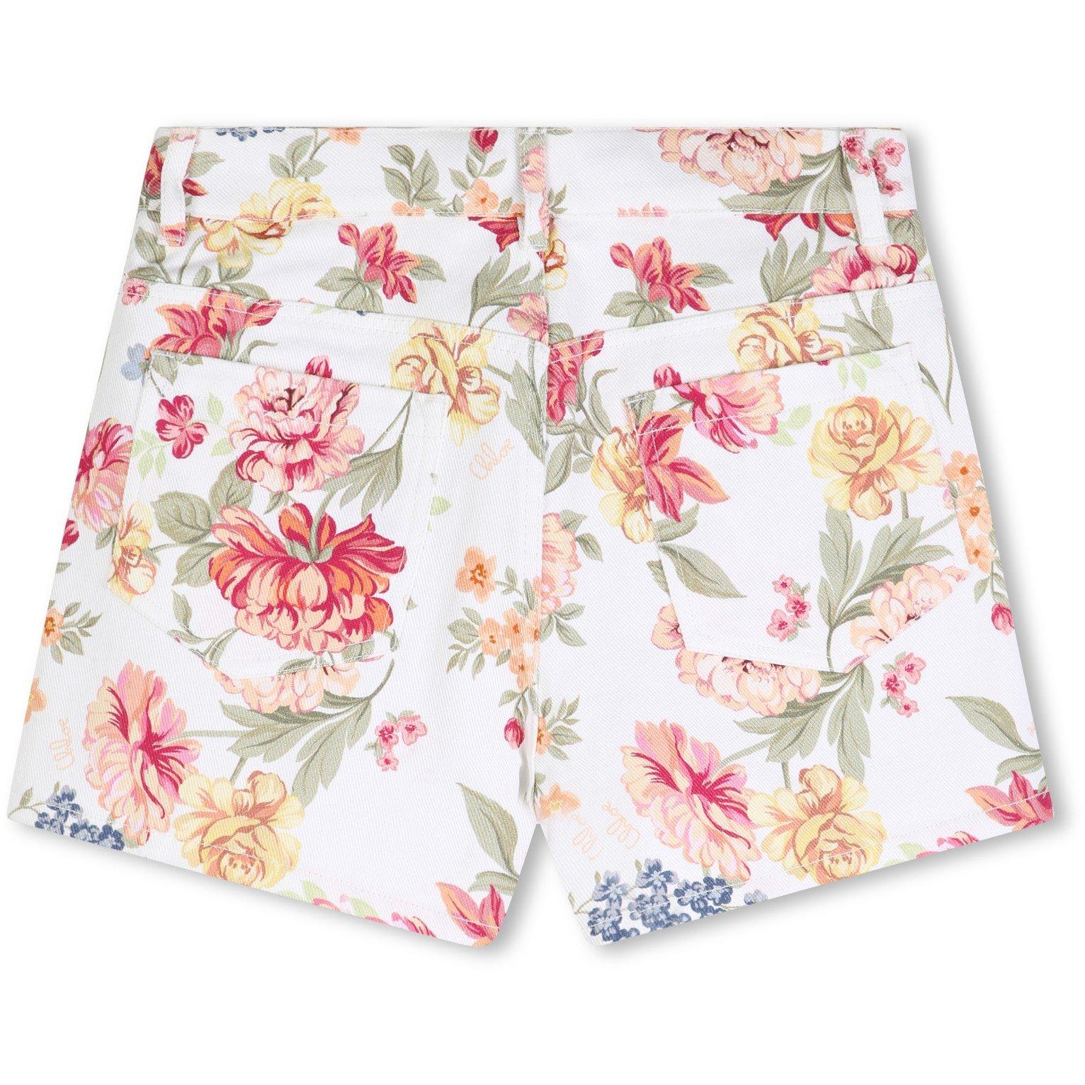 White - Chloe - Kids' Woven Tracksuit Shorts - 2