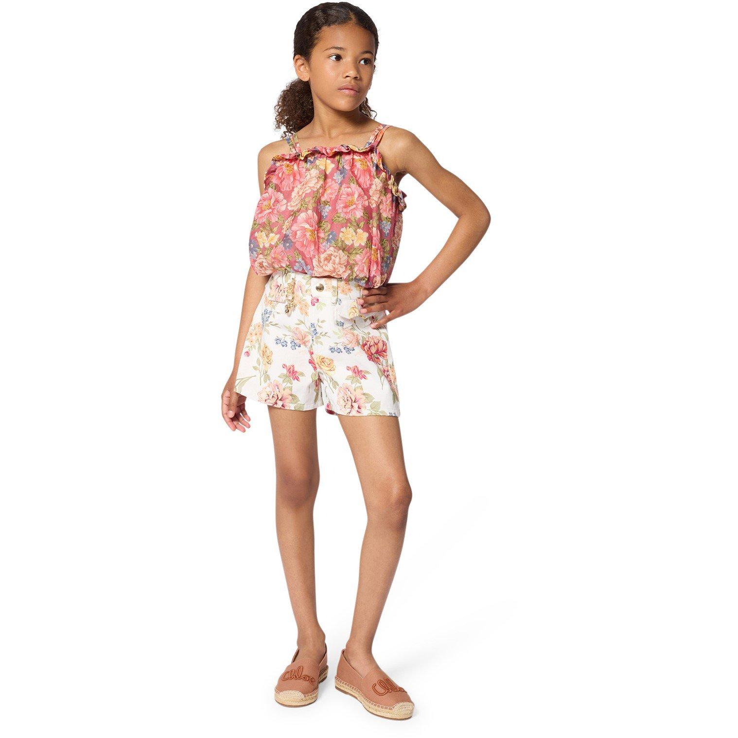 White - Chloe - Kids' Woven Tracksuit Shorts - 4