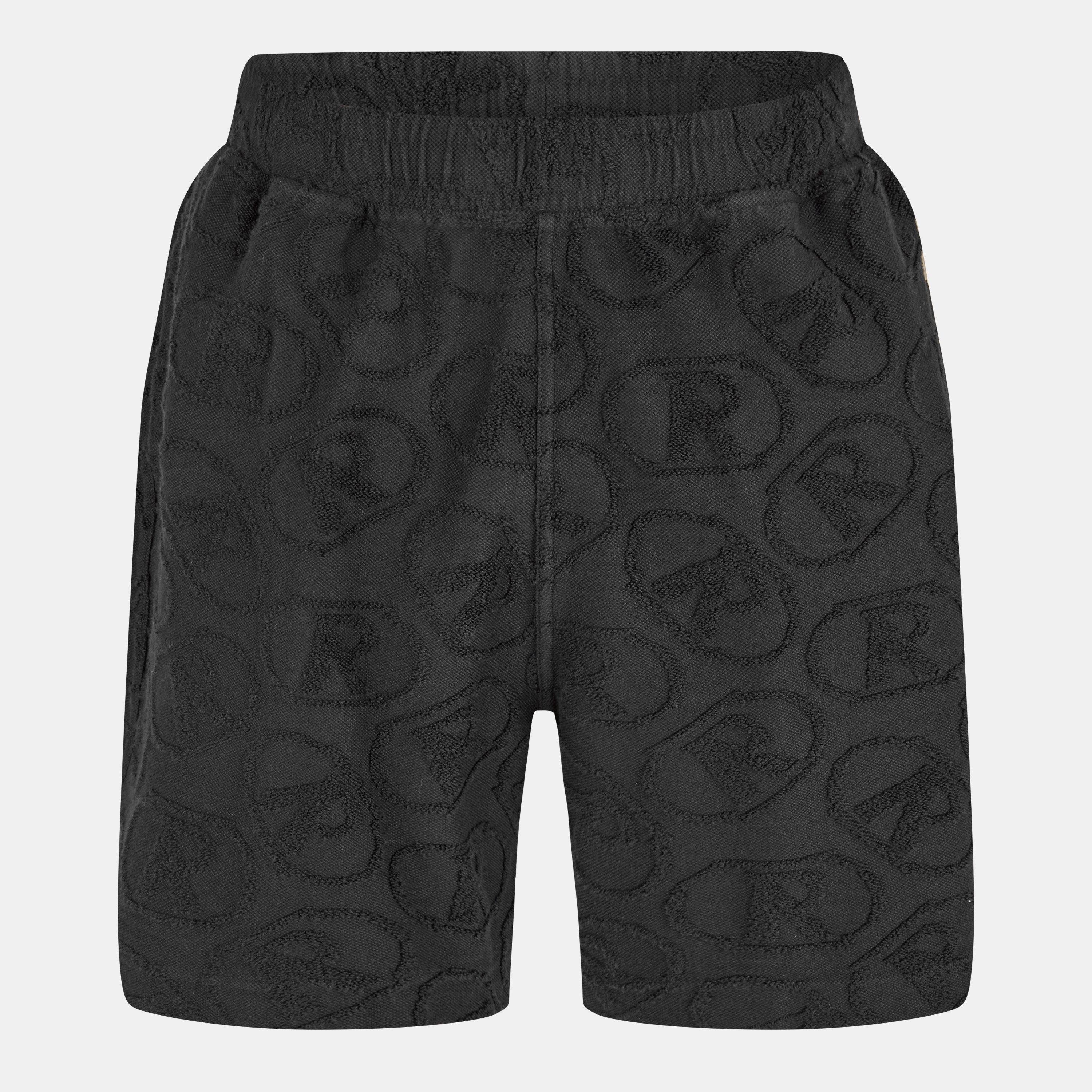 Represent Men's Rep All-over Towel Fabric Shorts - Black - L