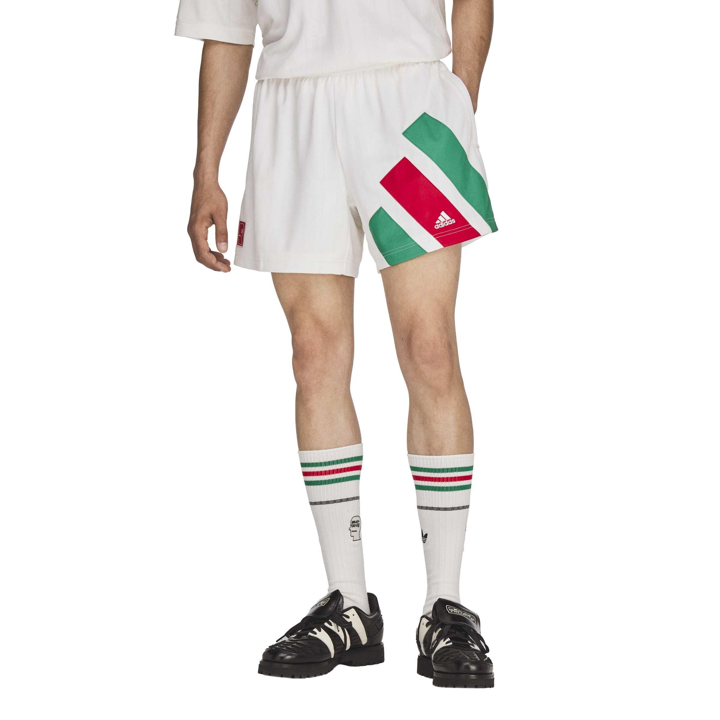 Chalk White - Brain Dead x adidas - Men's Woven Tracksuit Shorts - 5