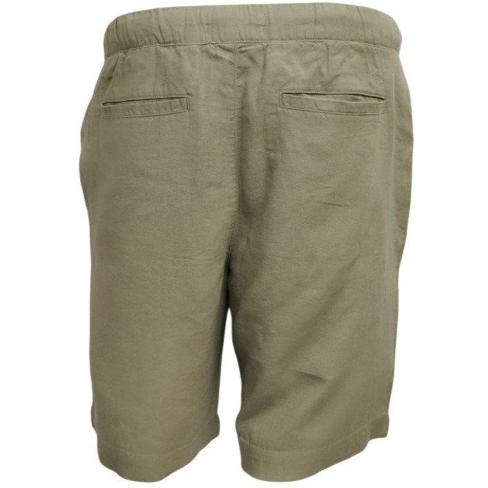 Khaki - Jack Wills - Men's Linen-Blend Drawstring Woven Tracksuit Shorts - 4