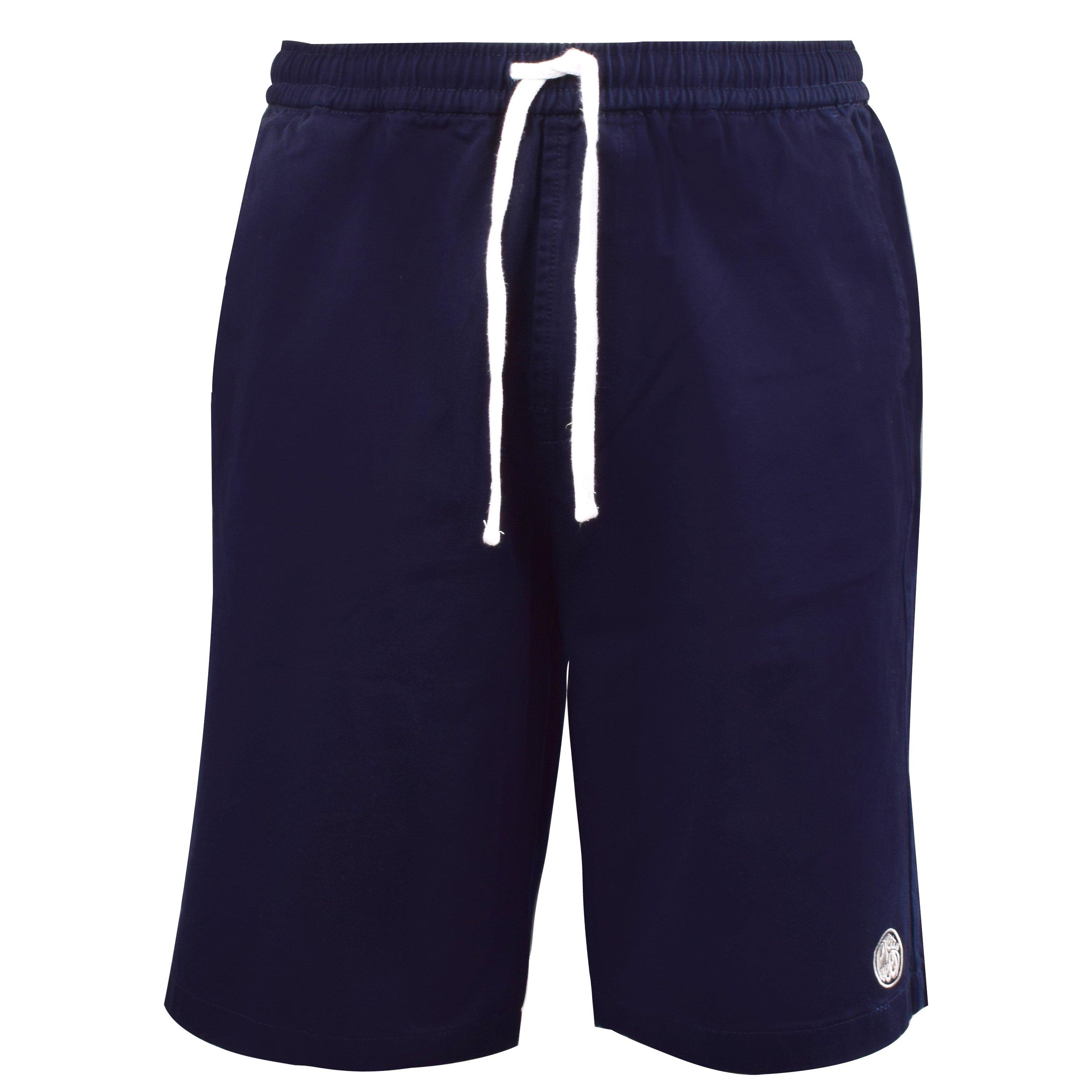 Navy - Pretty Green - Men's Casual Woven Tracksuit Shorts - 1
