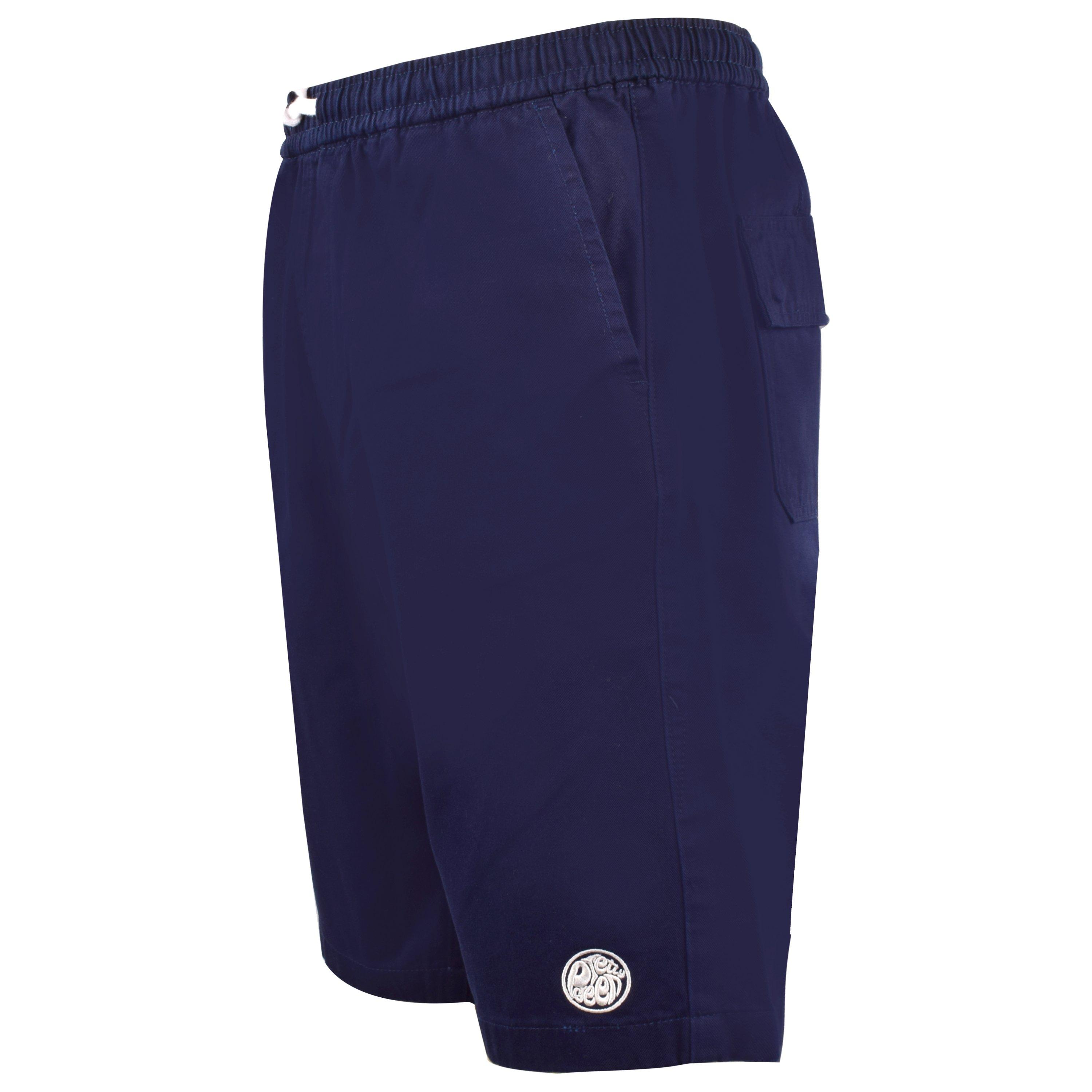 Navy - Pretty Green - Cotton Woven Tracksuit Shorts - 3