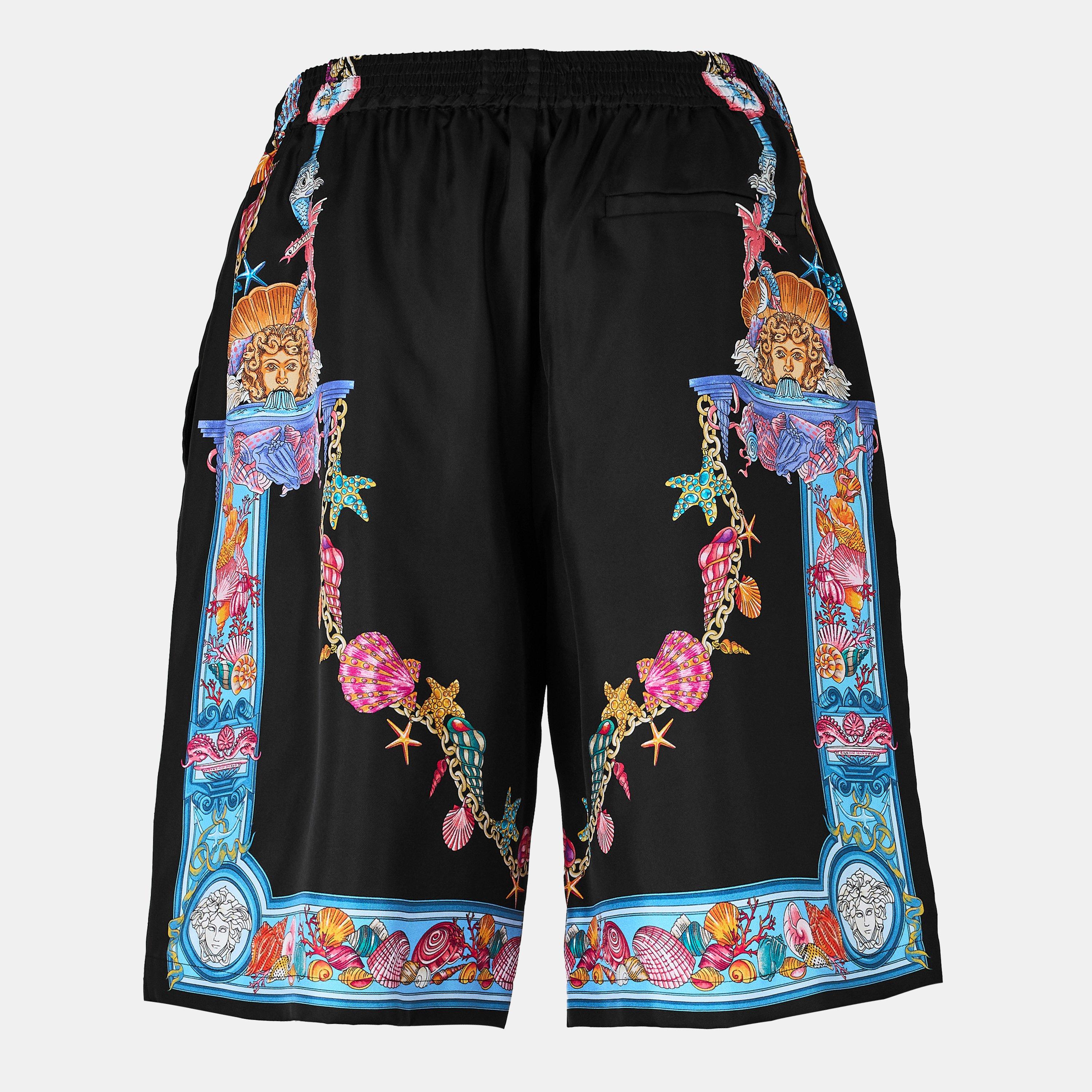Black - Versace - Men's Woven Shorts - 2