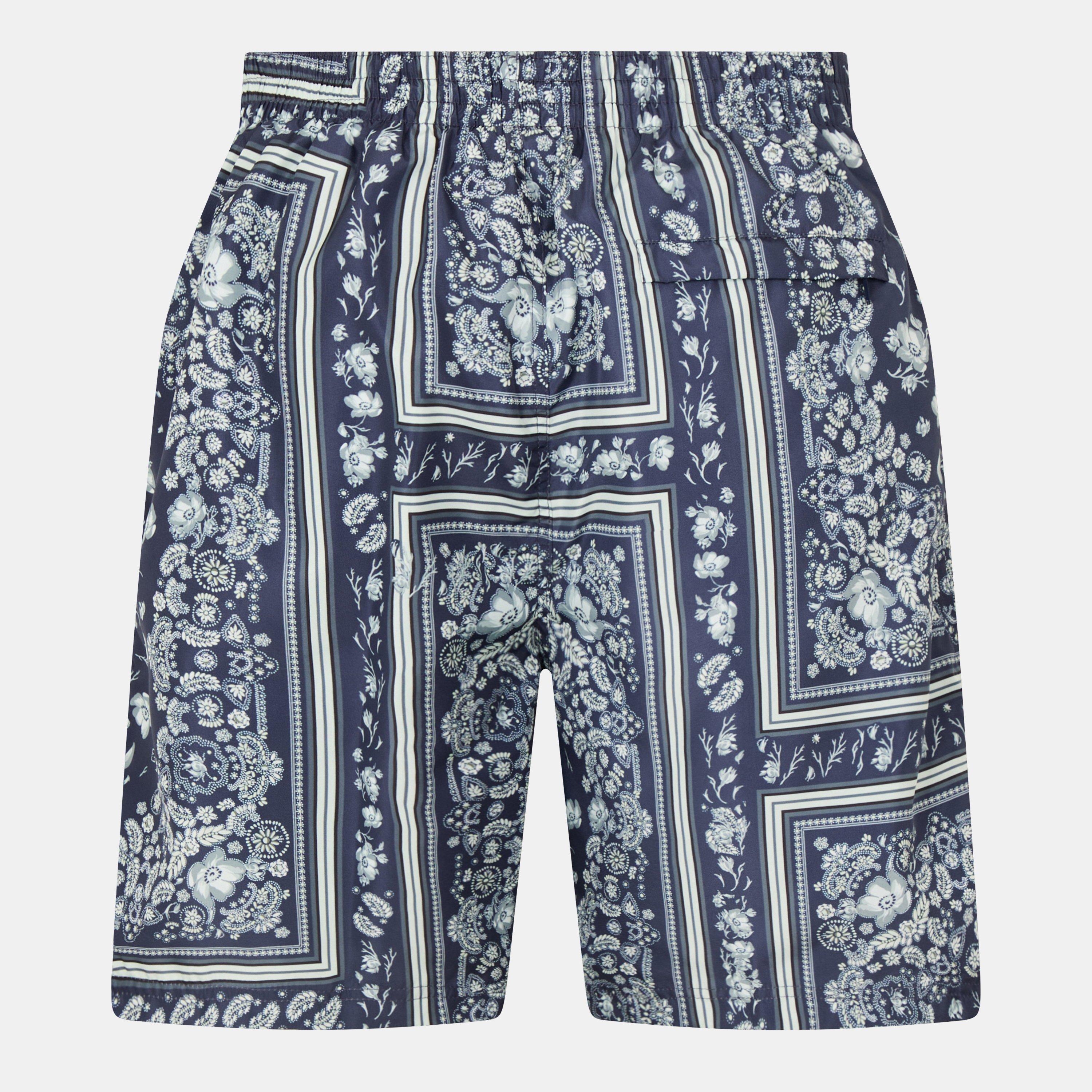 Blue - Fendi - Men's Bandana-Inspired Woven Tailored Fit Tracksuit Shorts - 2