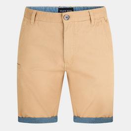 Brave Soul Twill Shorts with Turn Up