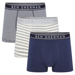 Ben Sherman 3 Pack Pattern Trunks Kier