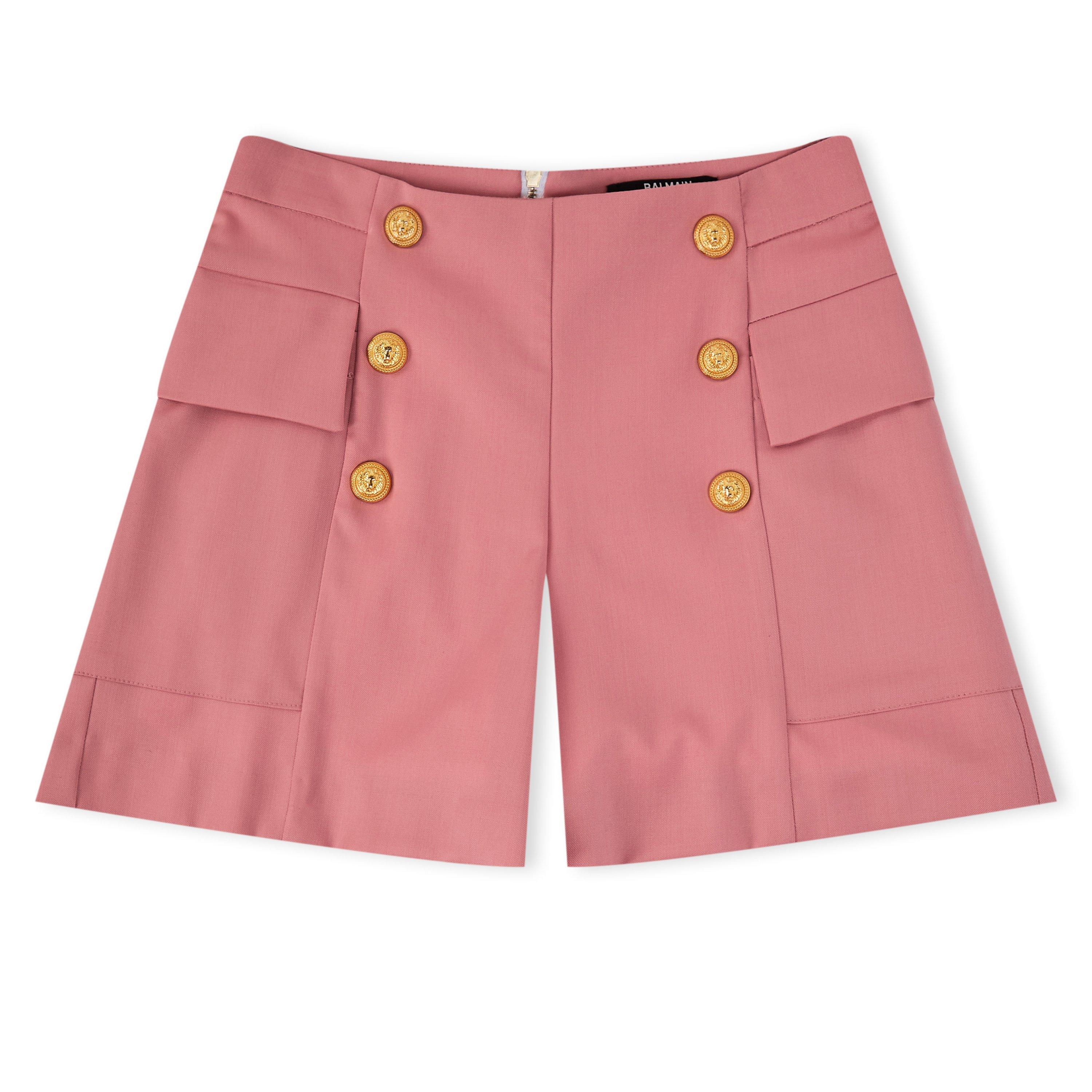 Purple - Balmain - Kids' Woven Tracksuit Shorts - 1