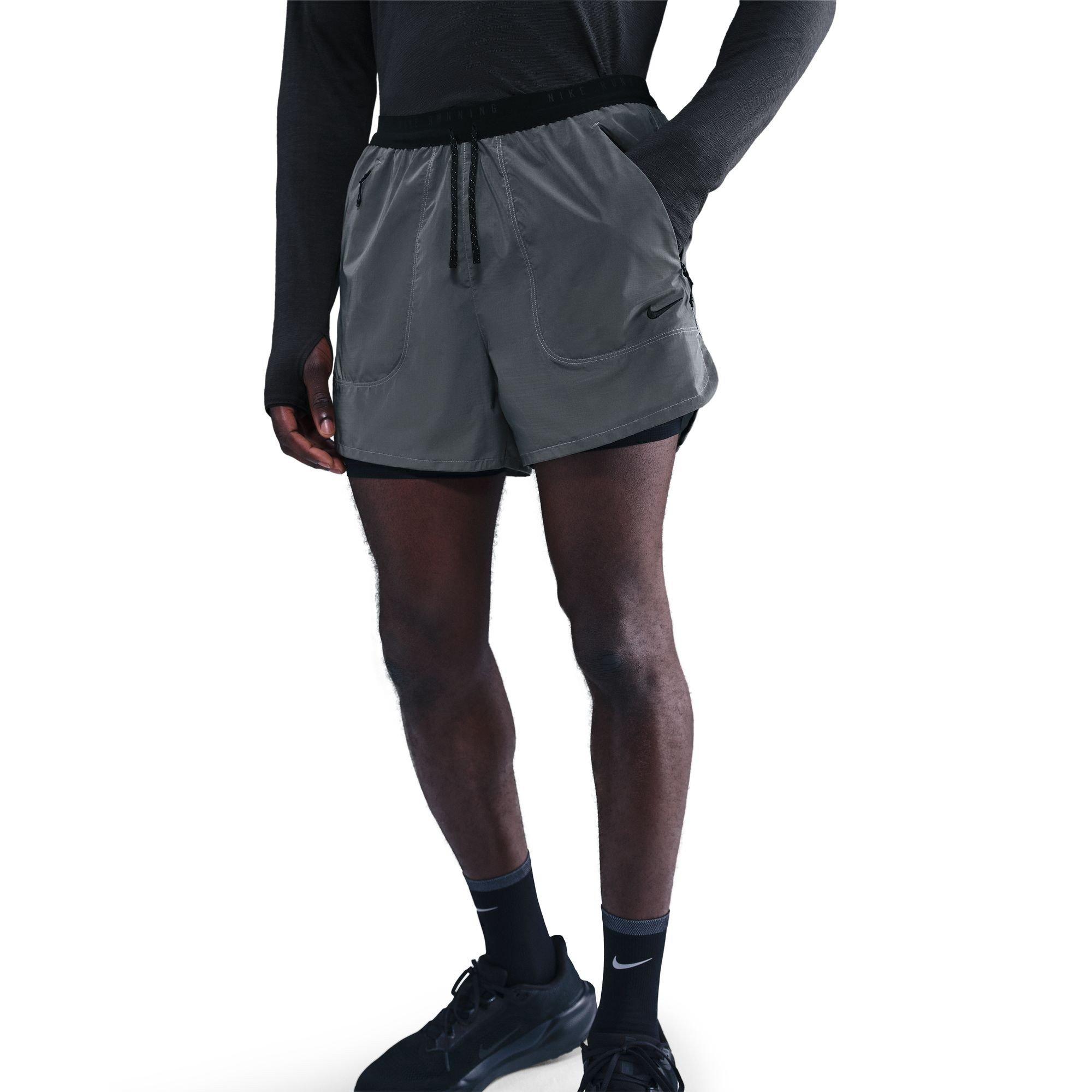 Grey - Nike - Men's Woven Tracksuit Shorts - 3