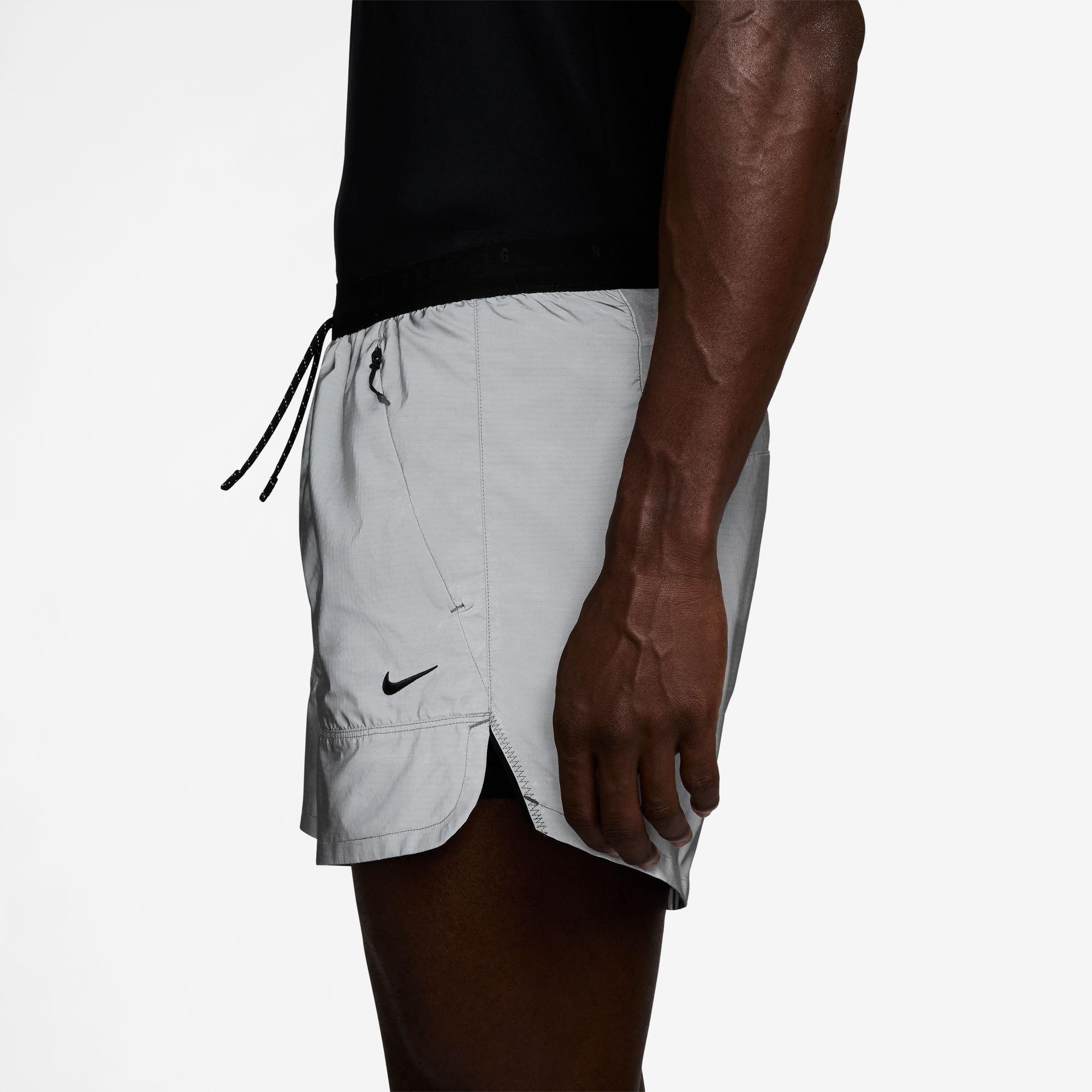 Grey - Nike - Men's Woven Tracksuit Shorts - 4