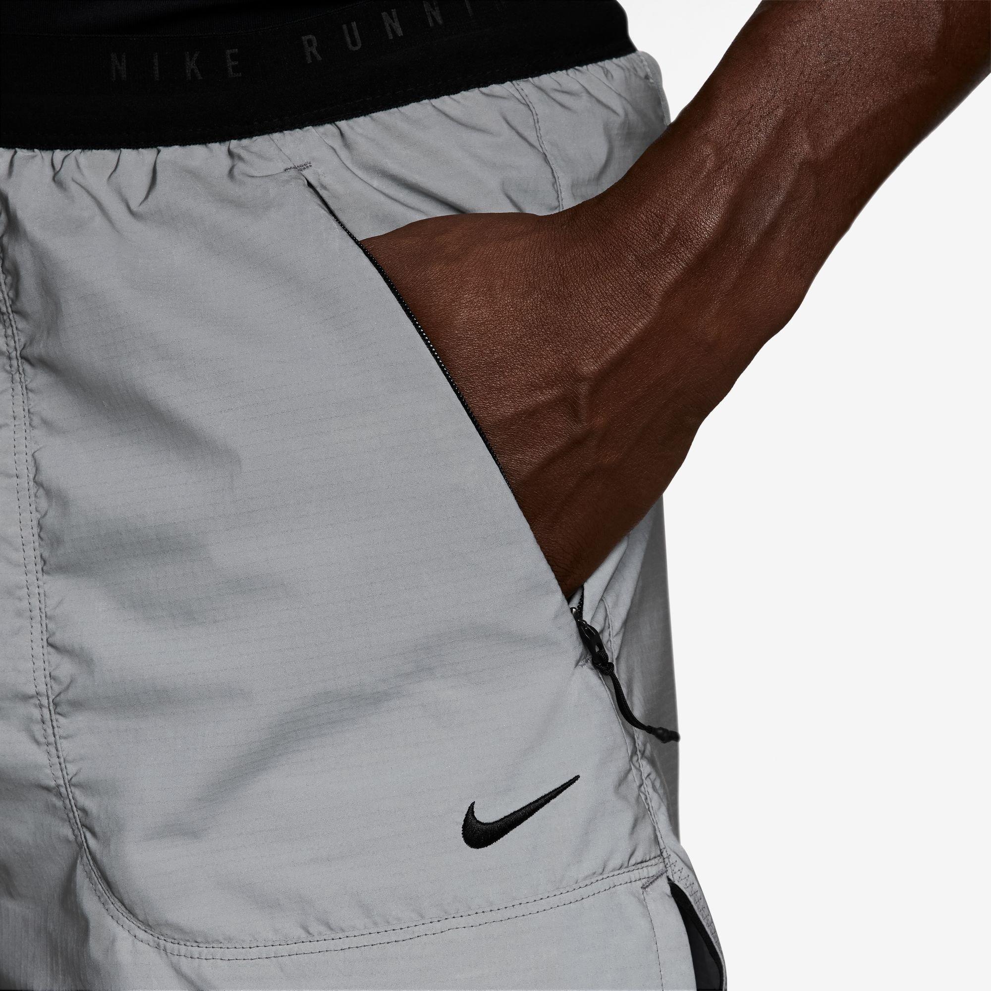 Grey - Nike - Men's Woven Tracksuit Shorts - 5