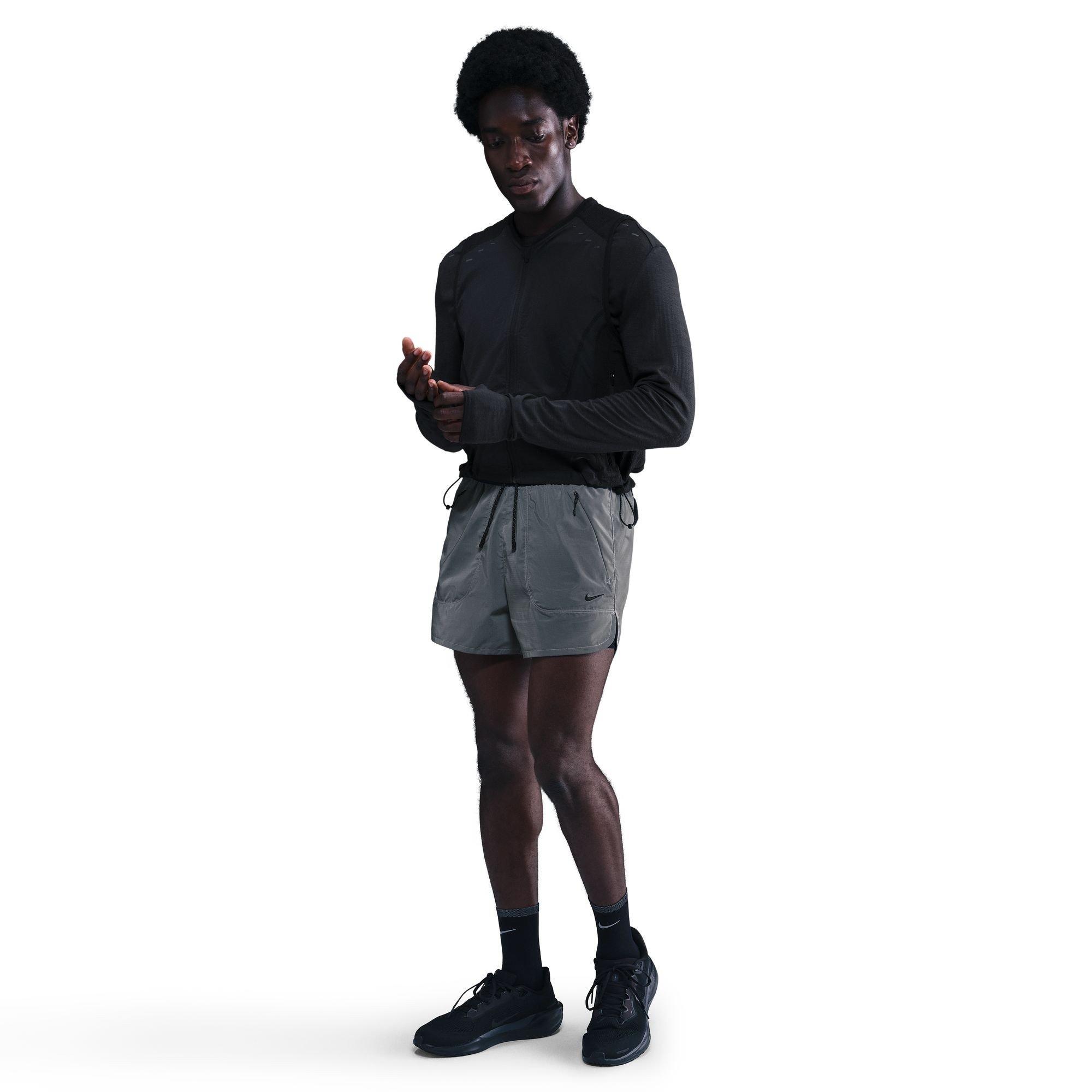 Grey - Nike - Men's Woven Tracksuit Shorts - 7