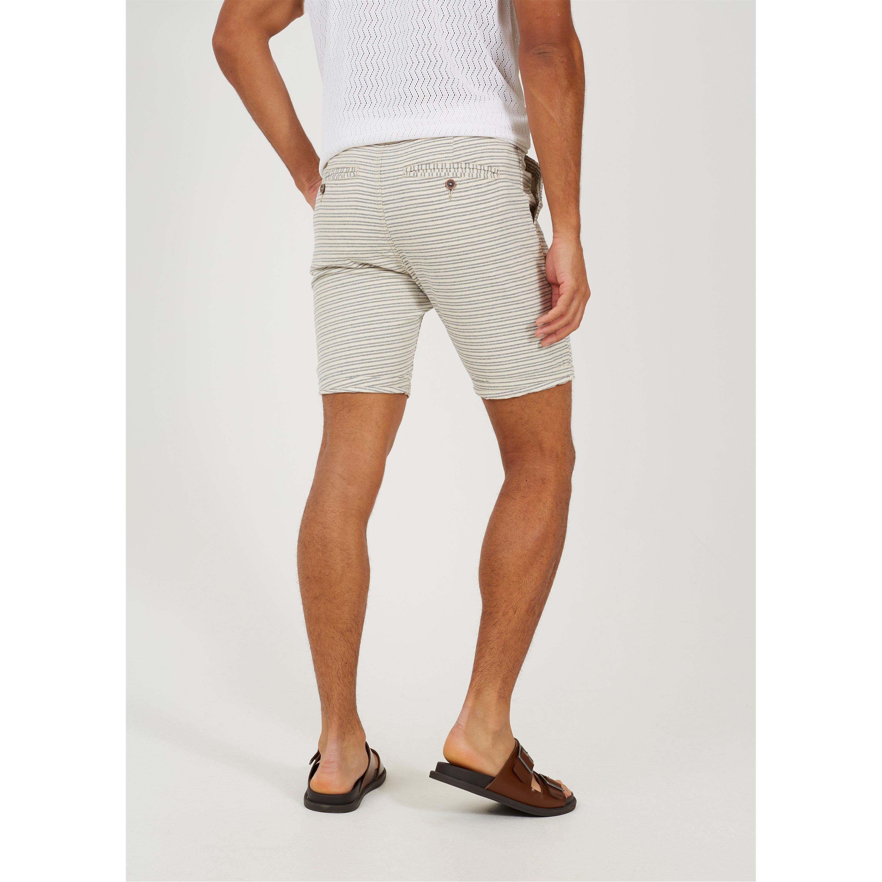 Righe blu navy - Brave Soul - Cotton Short - 3